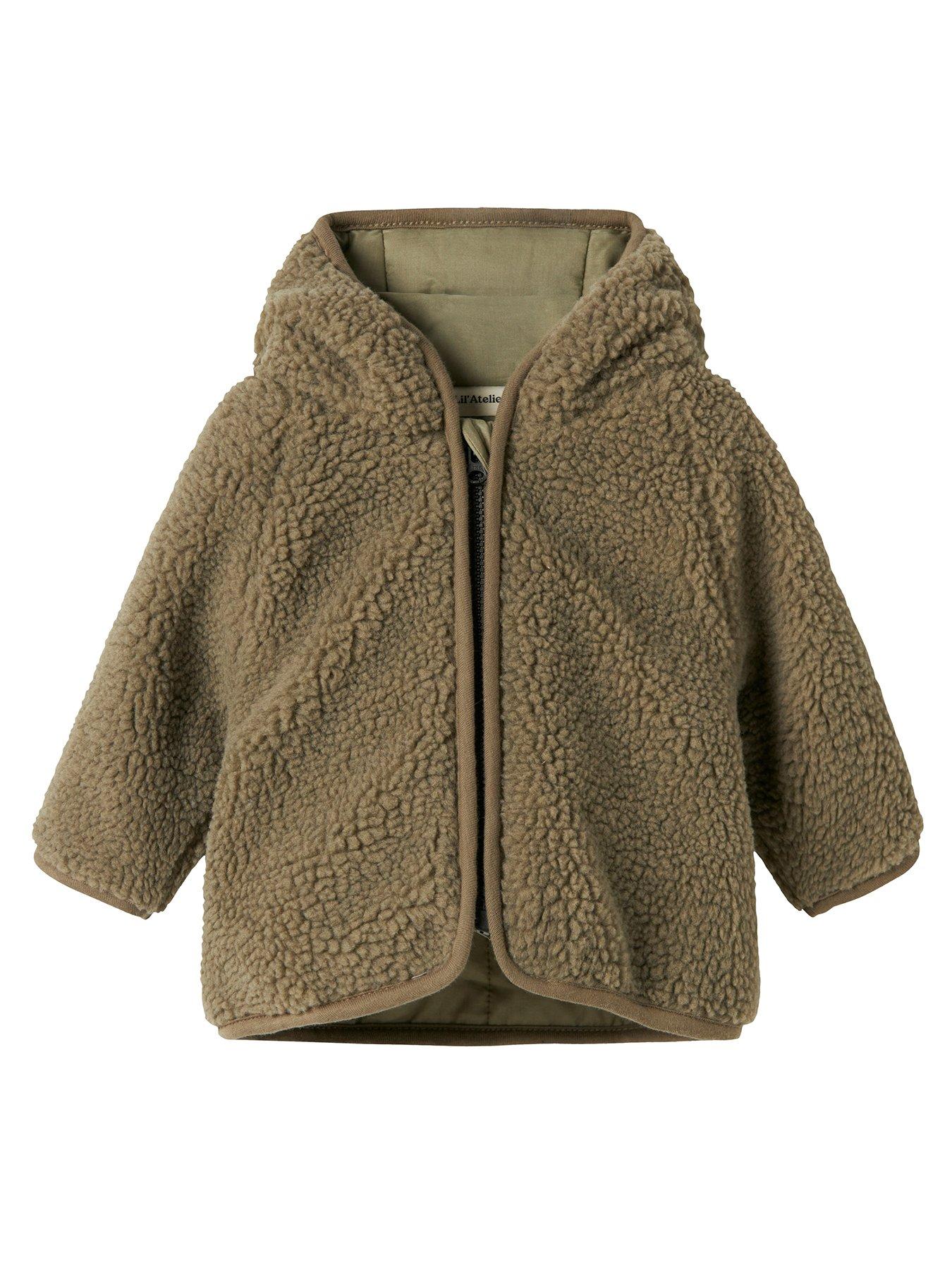 undefined Baby Boys Fleece Hooded Jacket - Green