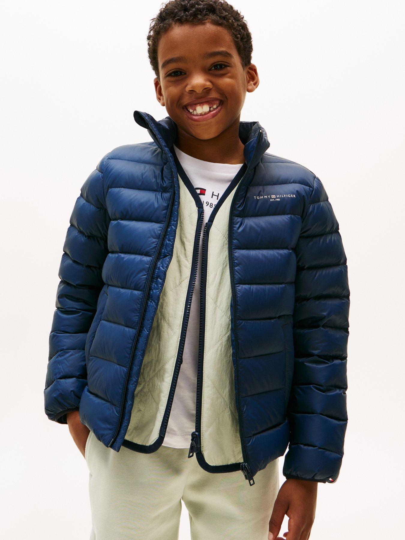 undefined Kids Essential Light Down Jacket - Navy