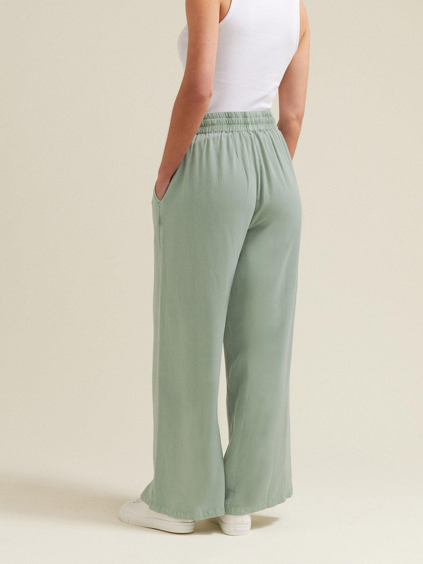  image of mco-petite-petite-acid-wash-wide-leg-trouser