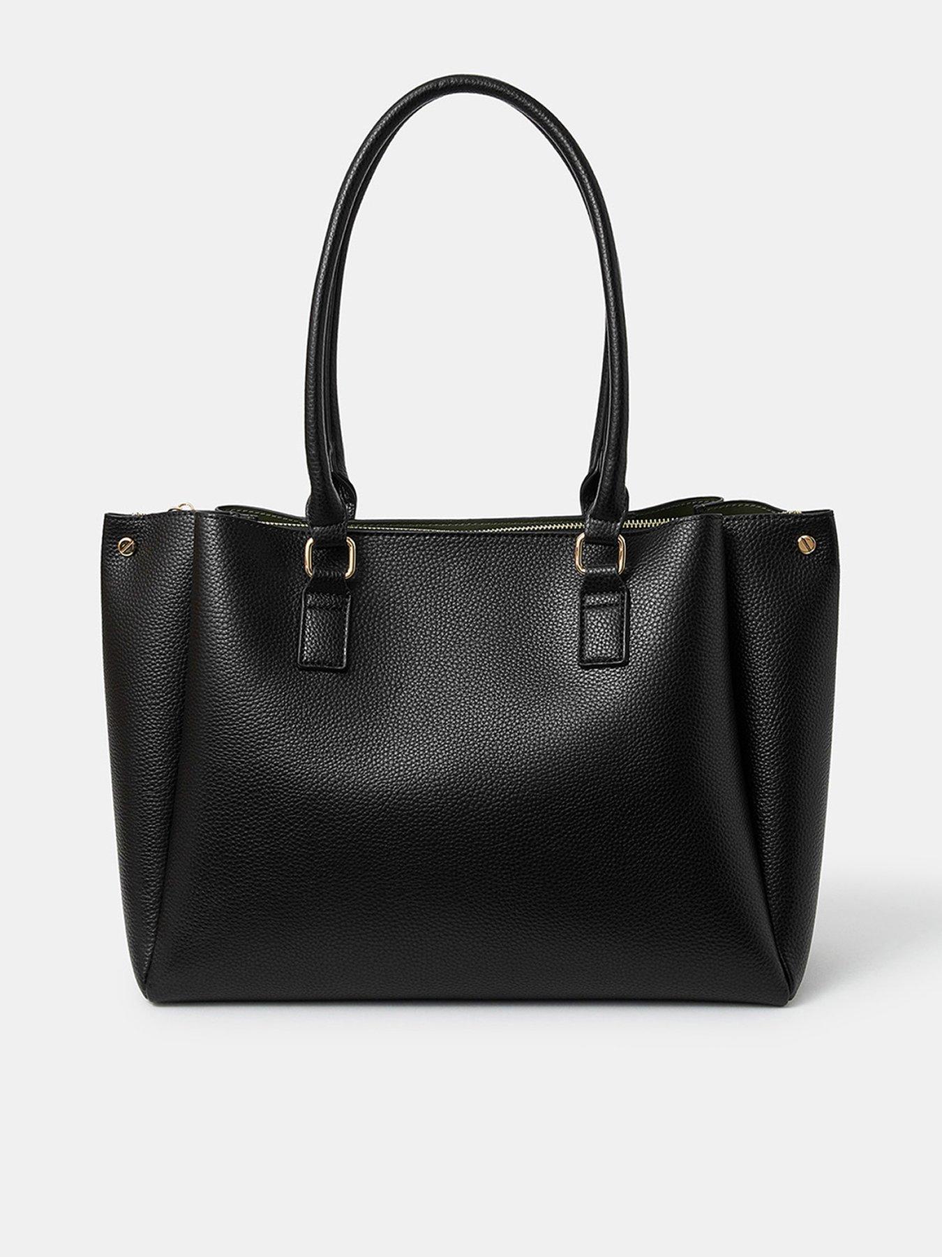 Accessorize Triple Compartment Work Bag - Black
