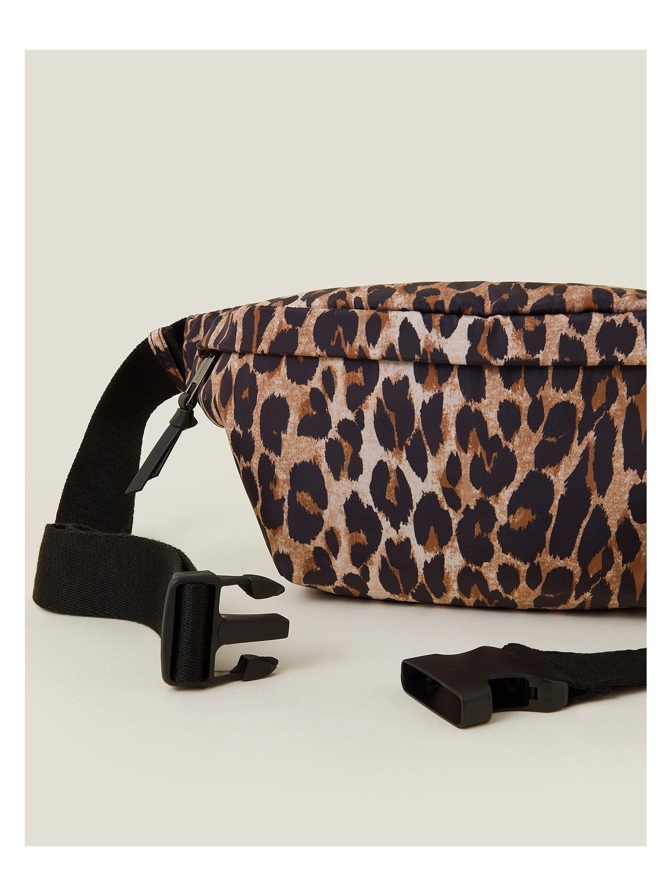  image of accessorize-leopard-nylon-bum-bag-leopard