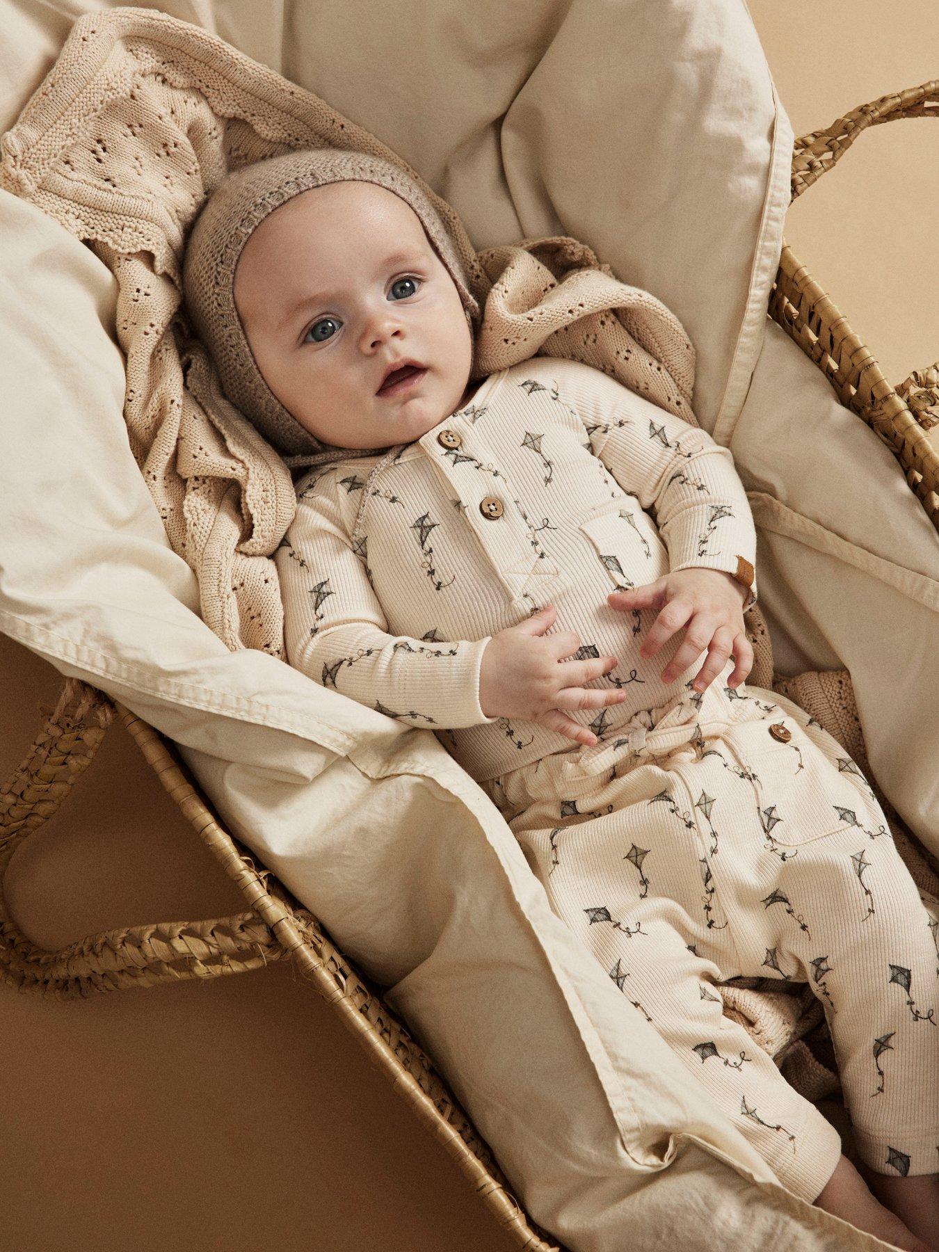 undefined Baby Boys Kite Print Long Sleeve Bodysuit - Turtledove Kites