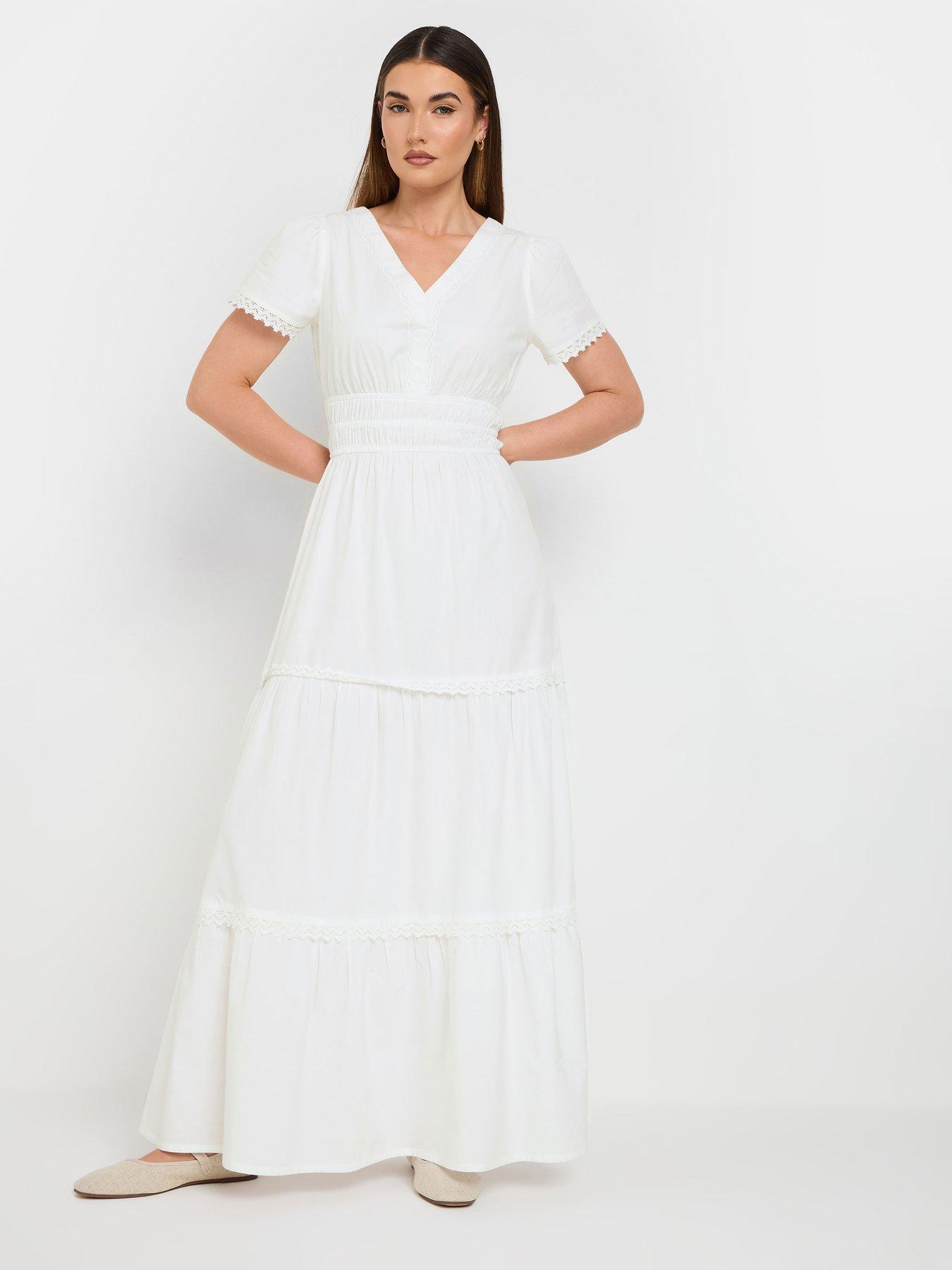  image of long-tall-sally-tall-lace-insert-tiered-dress