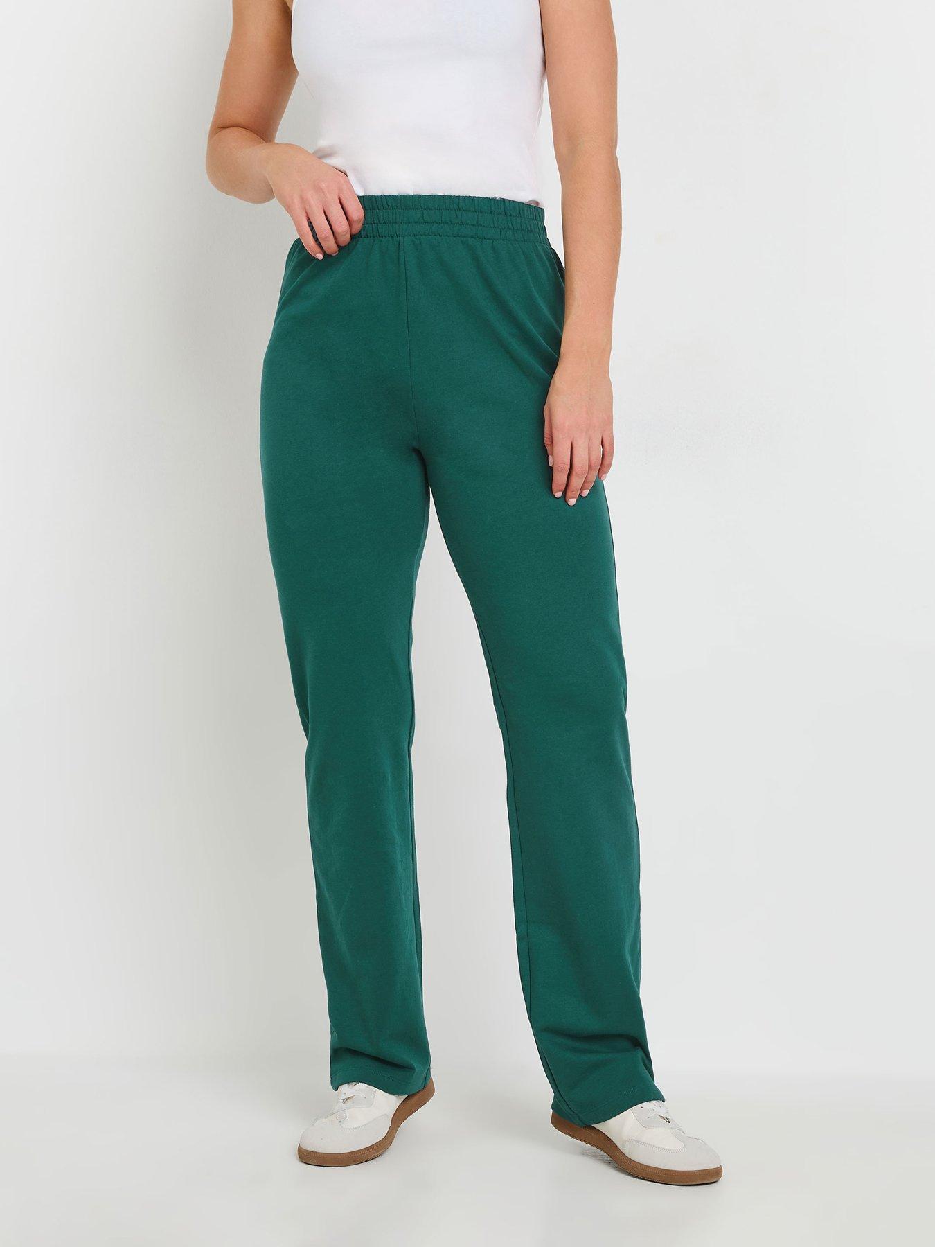 Image 1 of 4 of Long Tall Sally Straight Leg Joggers 34" - Green