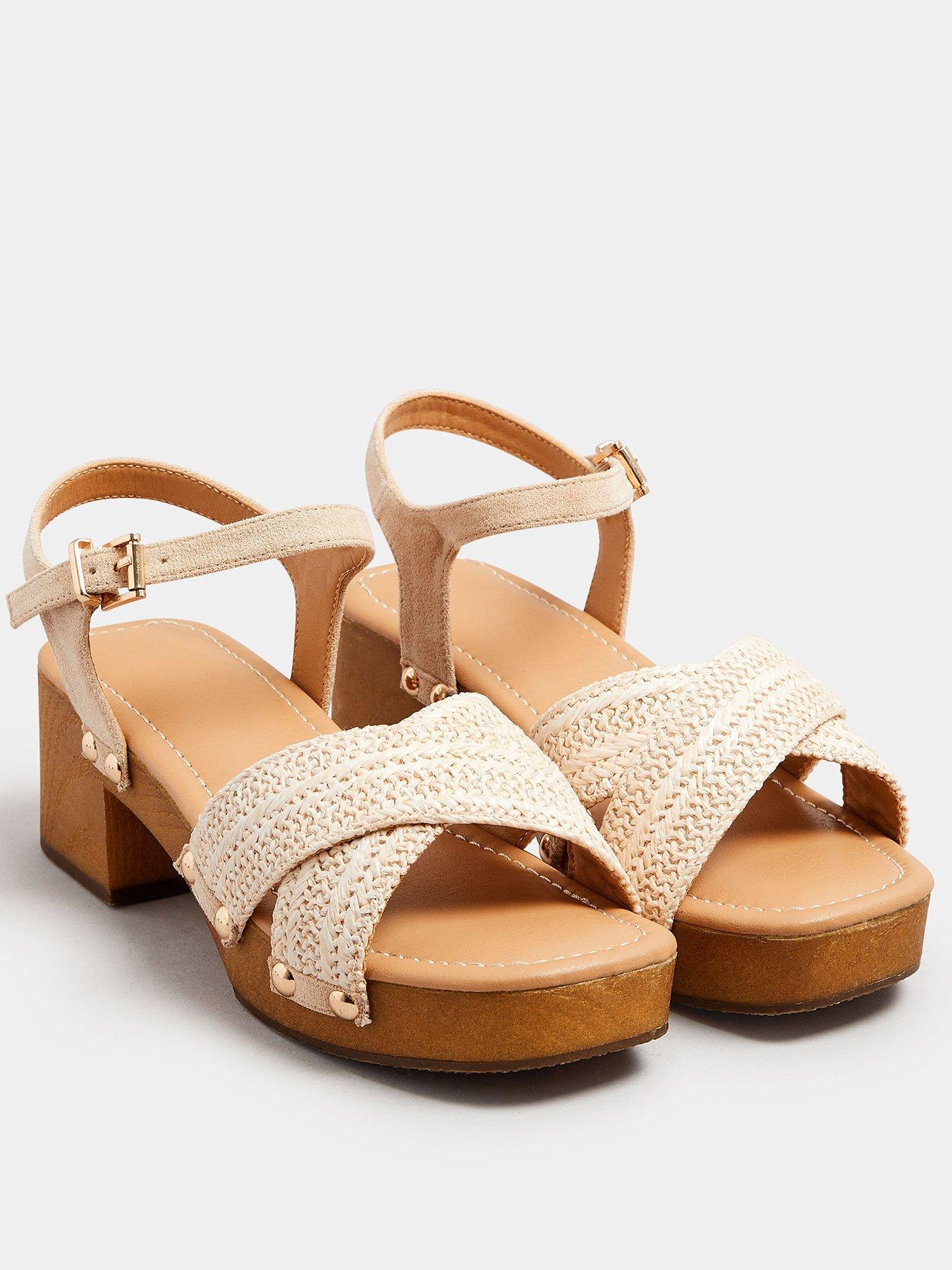  image of yours-wide-fit-wooden-clog-sandal