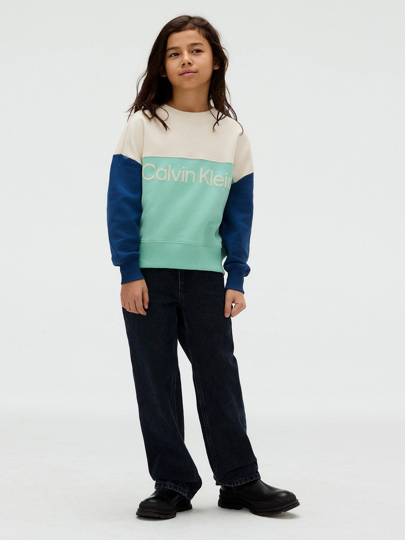 undefined Boys Terry Colour Block Sweatshirt - Multi