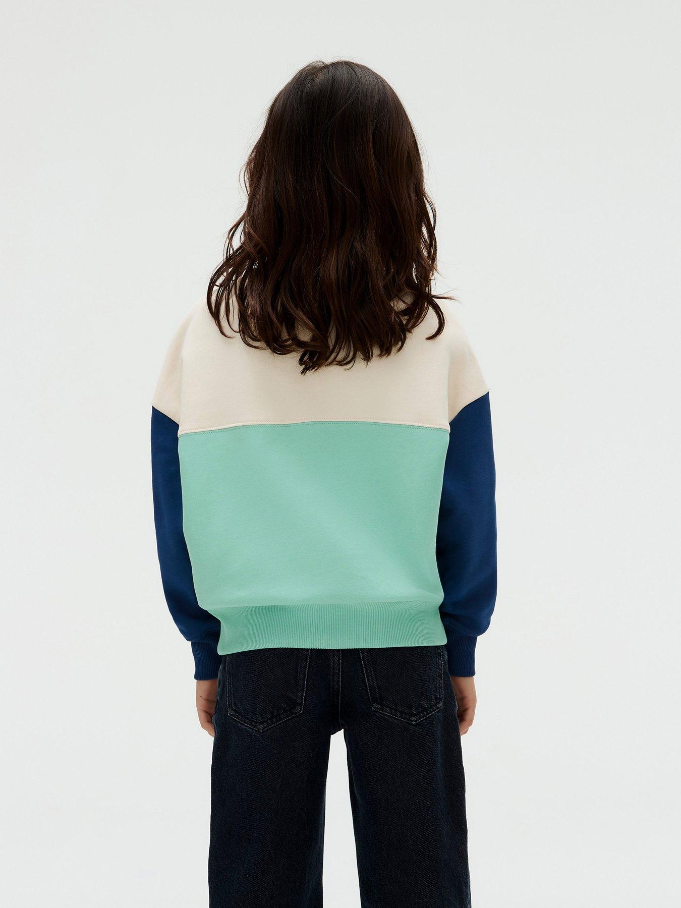 Image 2 of 5 of Calvin Klein Jeans Boys Terry Colour Block Sweatshirt - Multi