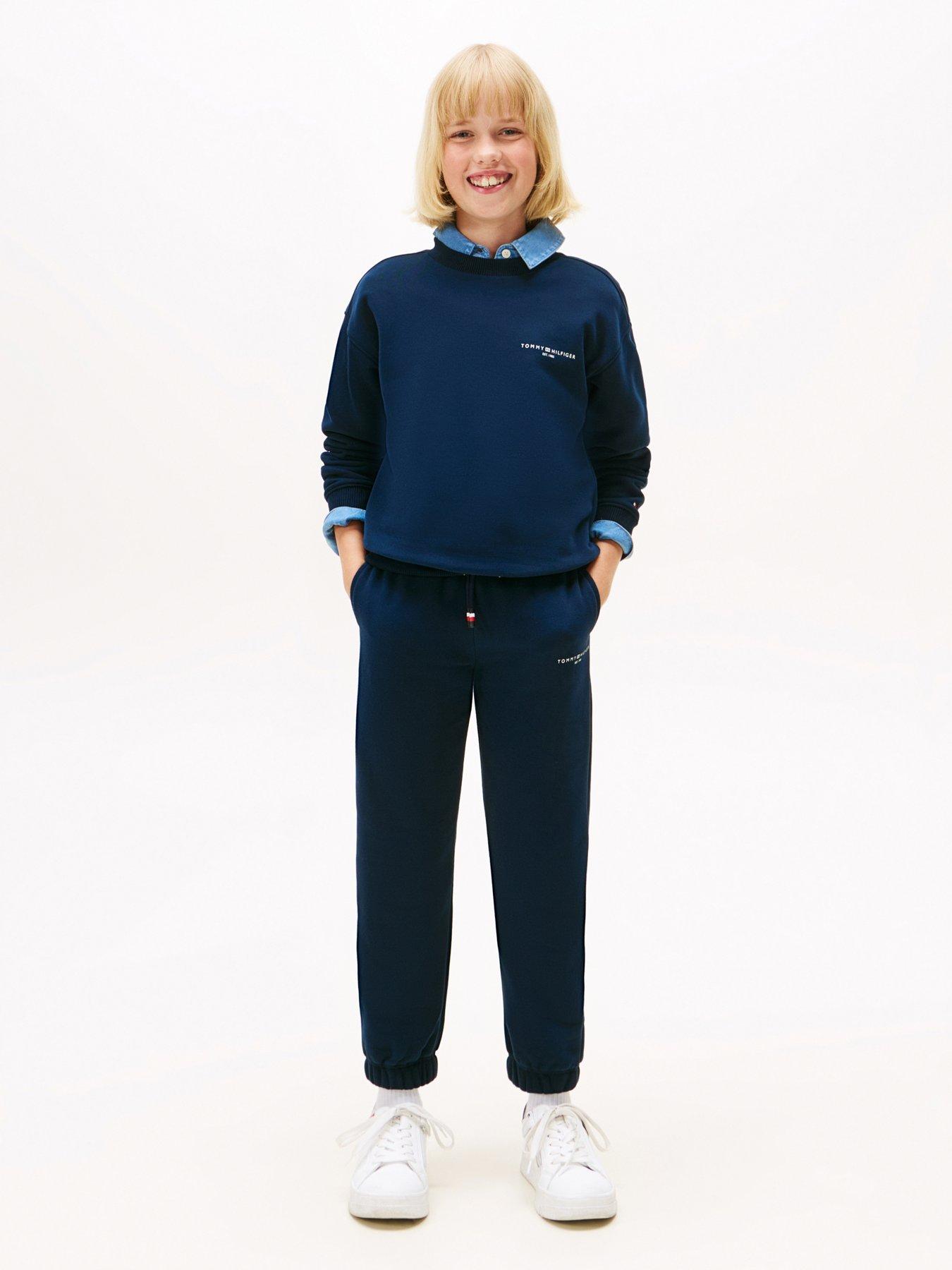 undefined Boys Mini Corp Sweat Top And Jogger Set - Navy