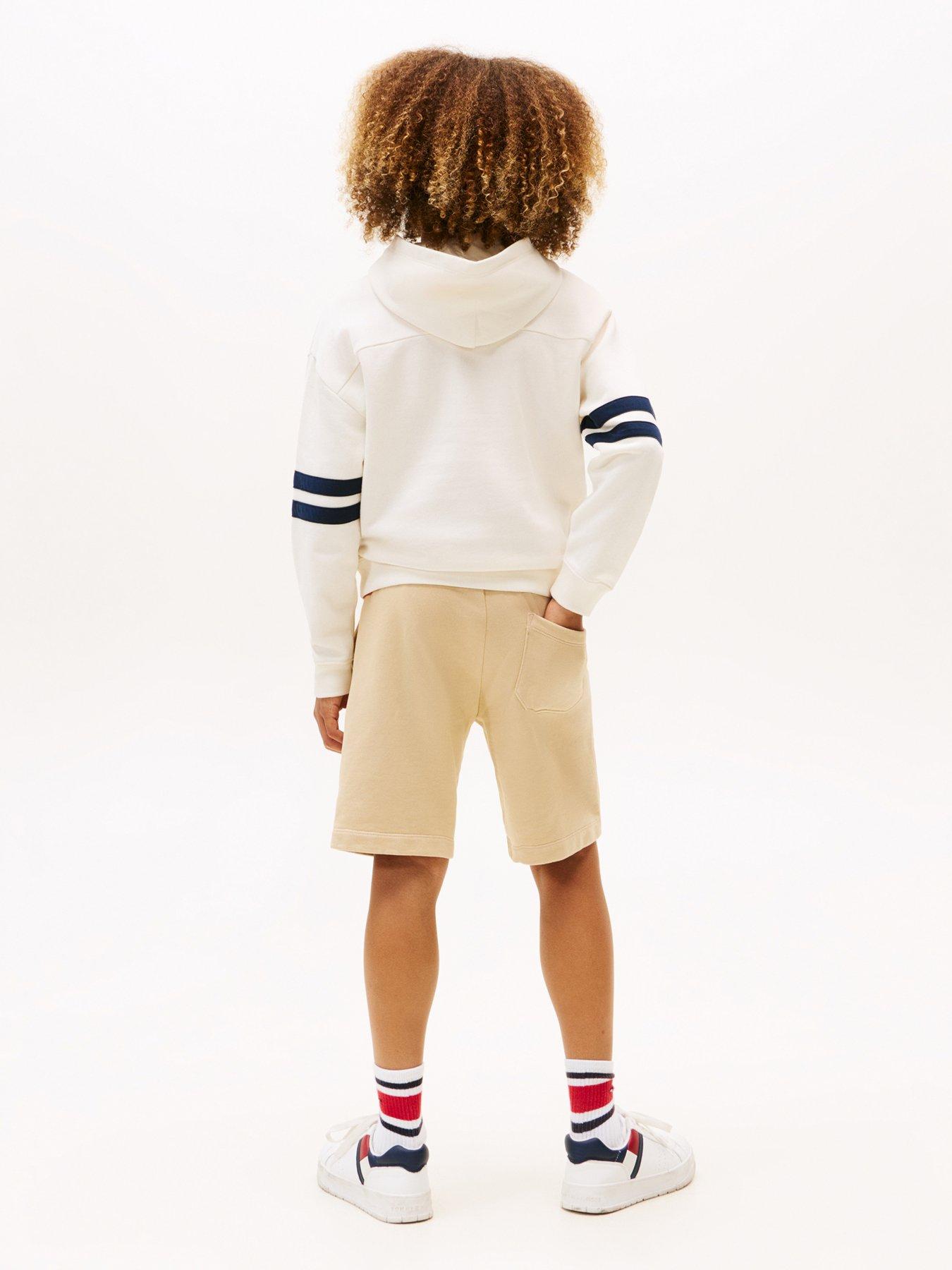 Image 2 of 4 of Tommy Hilfiger Boys Th Mixed Graphic Hoodie - Cream