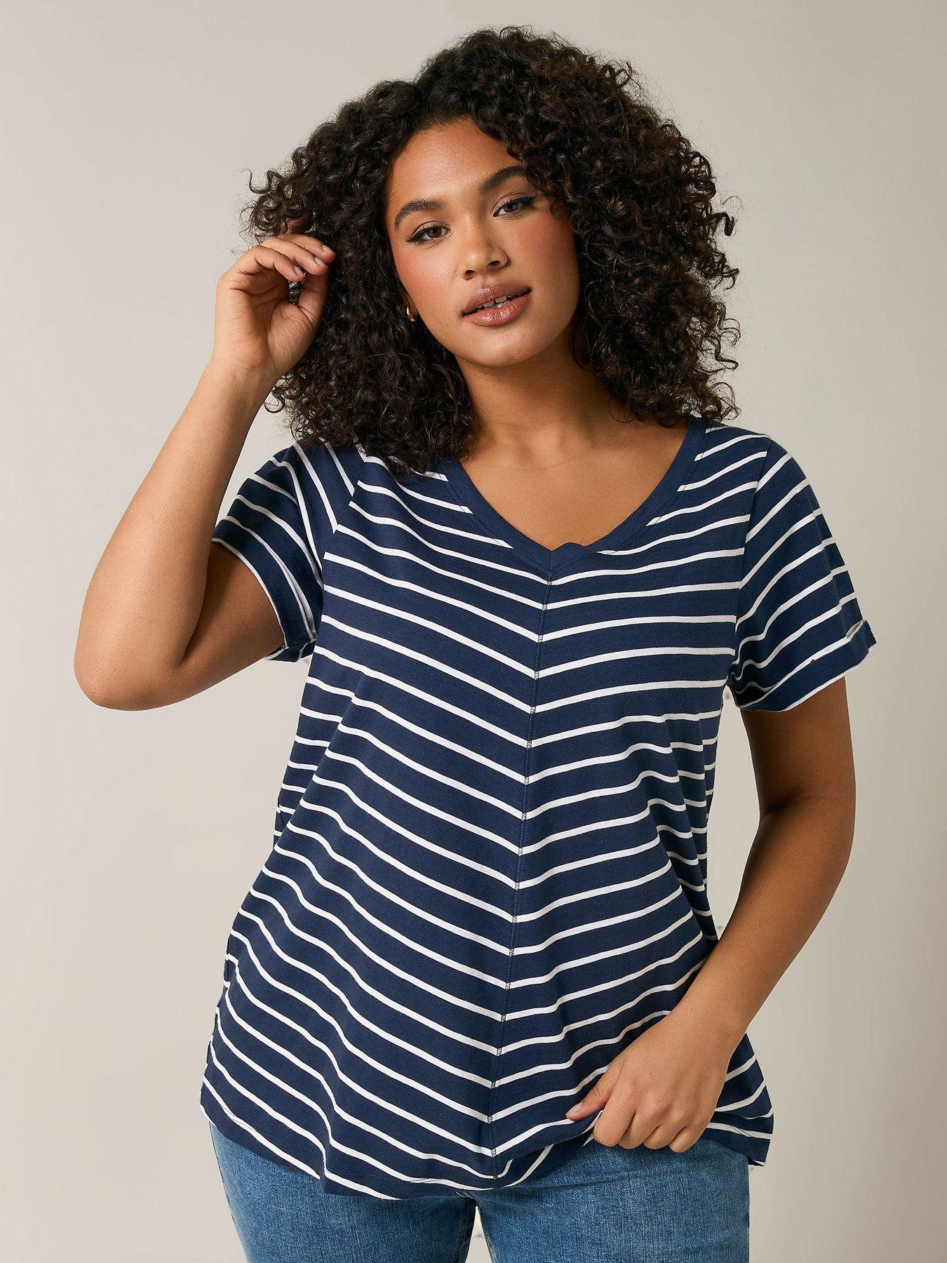  image of evans-jersey-slub-t-shirt-blue