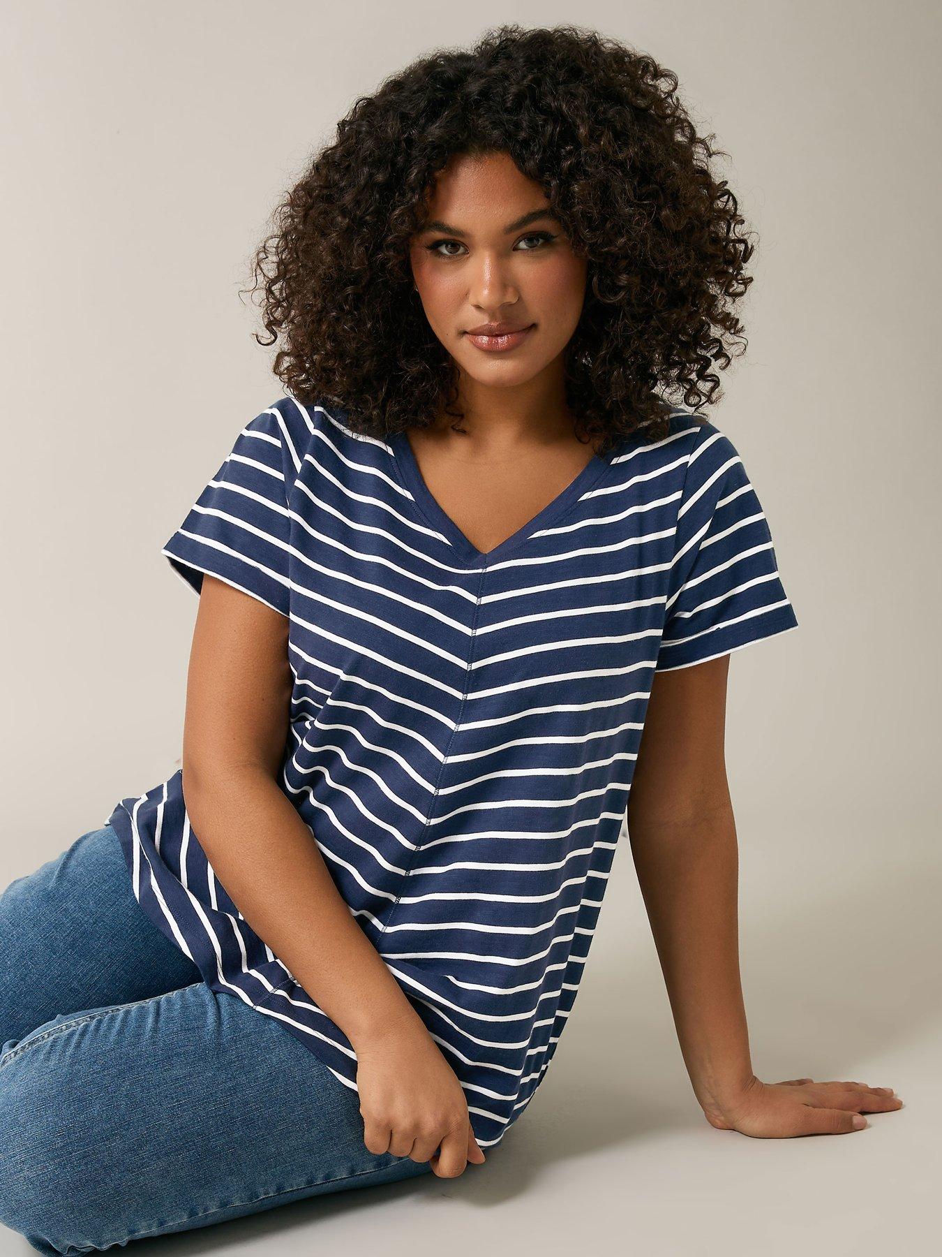  image of evans-jersey-slub-t-shirt-blue
