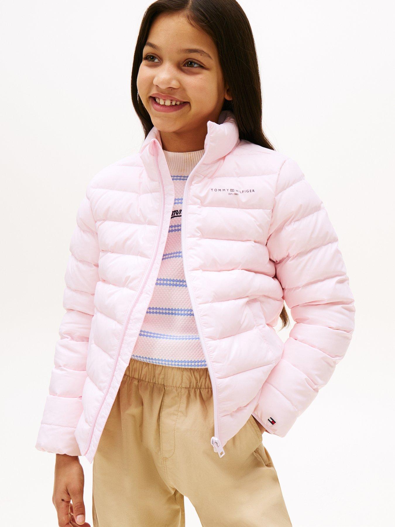 undefined Girls Essential Light Down Jacket - Light Pink