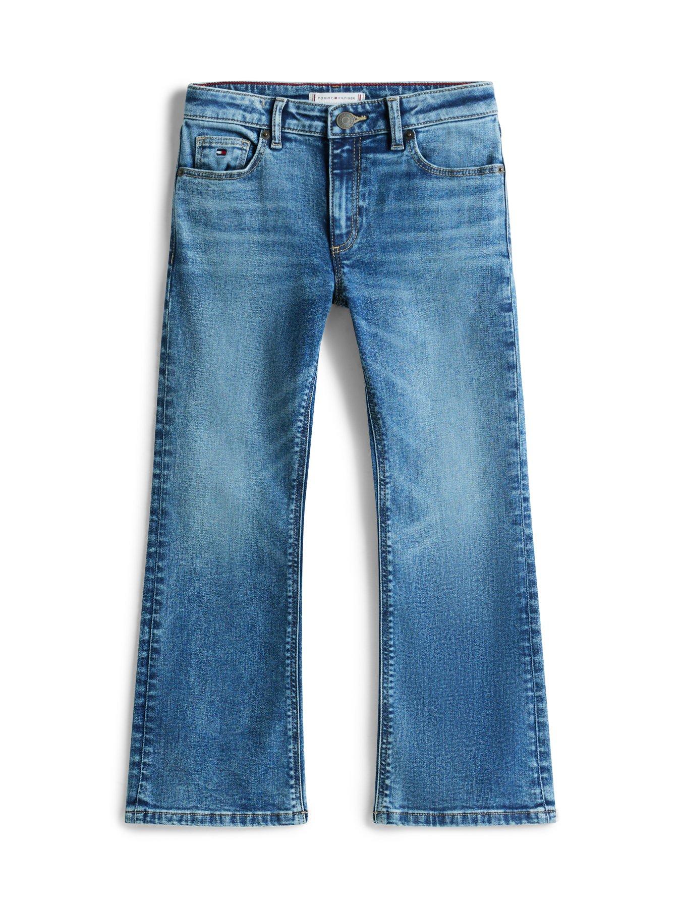 Image 5 of 5 of Tommy Hilfiger Girls Flare Vintage Denim Jean - Blue