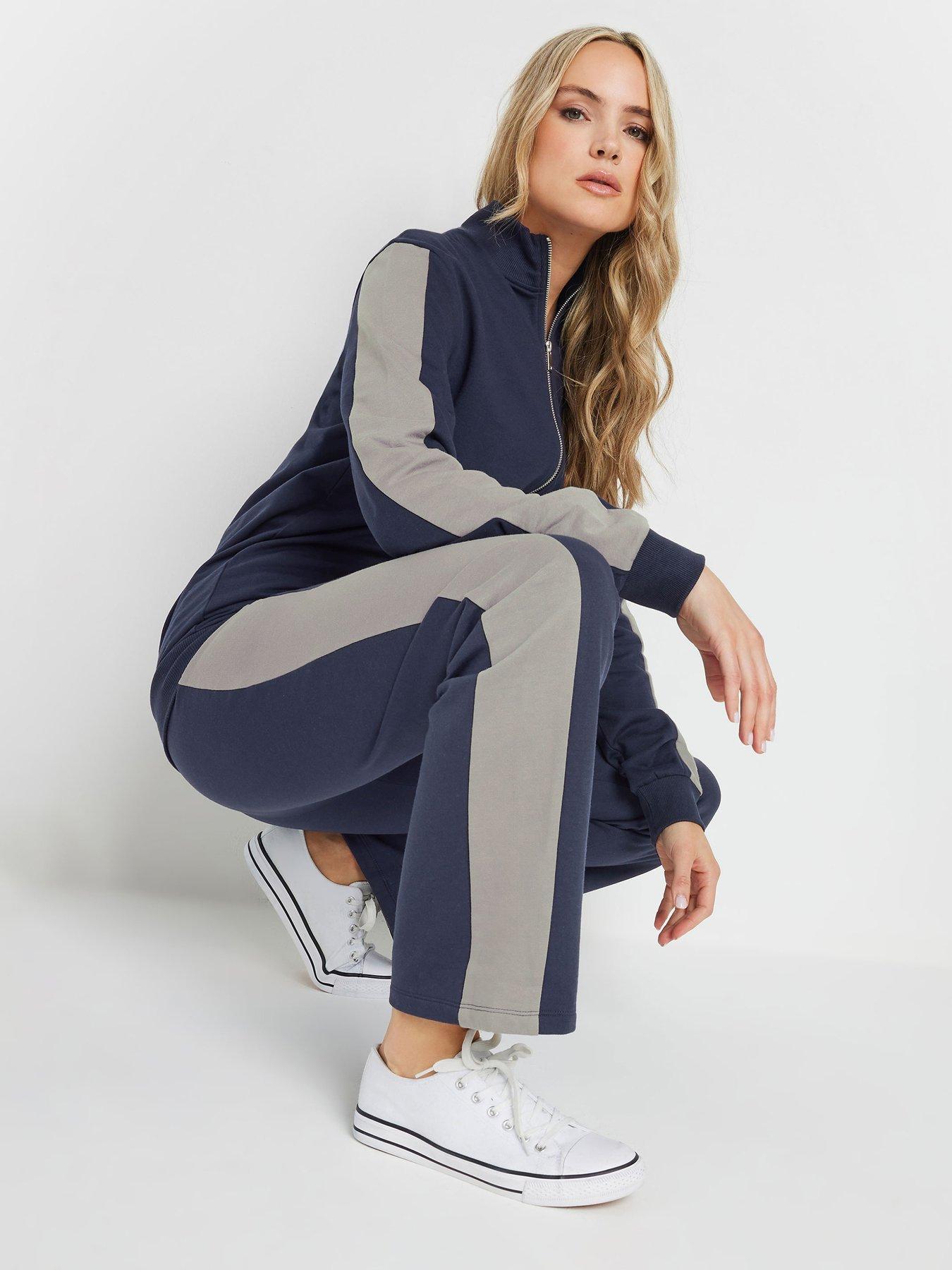 Image 4 of 4 of Long Tall Sally Side Panel Joggers 36" - Blue