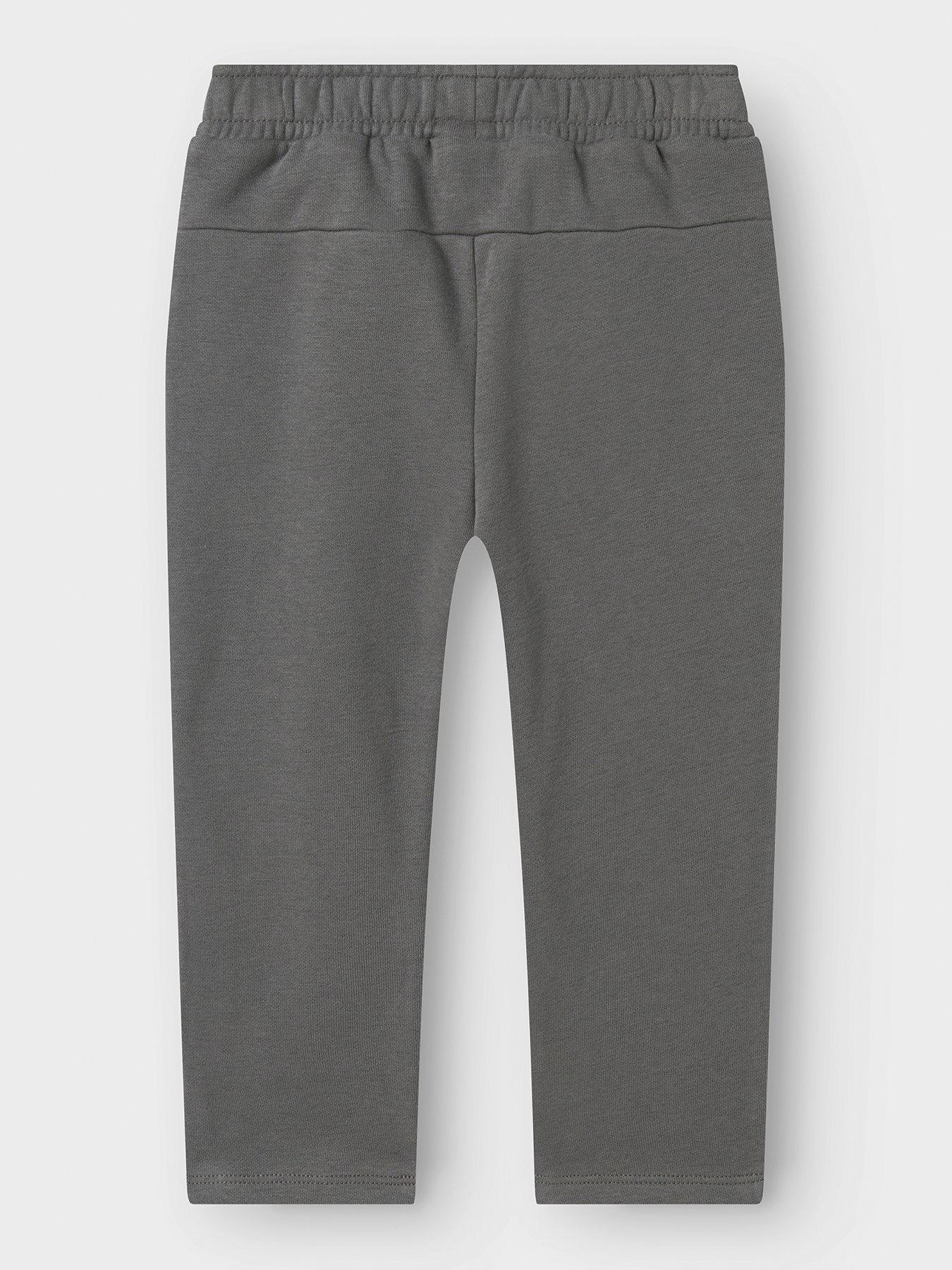 Image 2 of 3 of Lil Atelier Mini Boys Joggers - Poppy Seed - Dark Grey