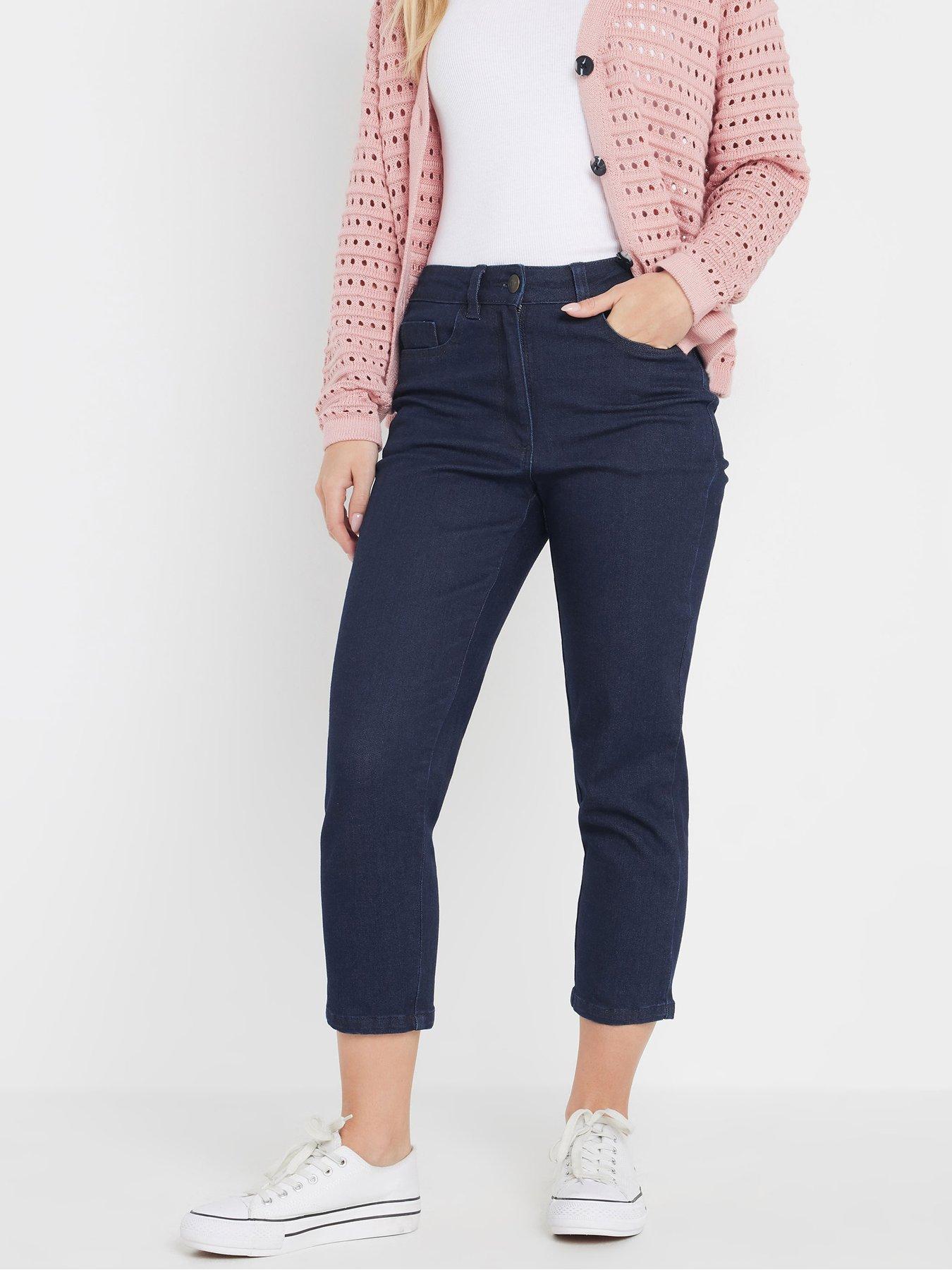 undefined Petite Crop Jean - Blue