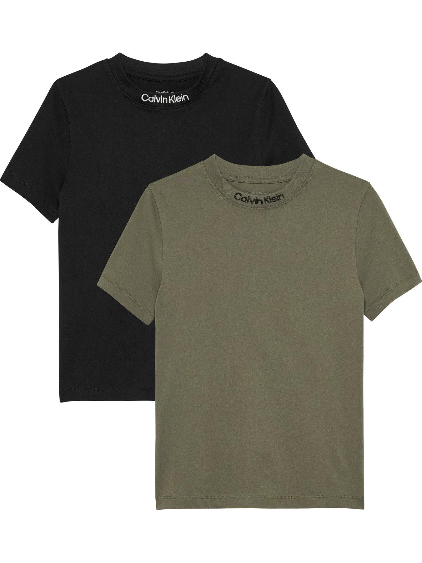 undefined Boys 2 Pack Short Sleeve Logo T-Shirts - Multi