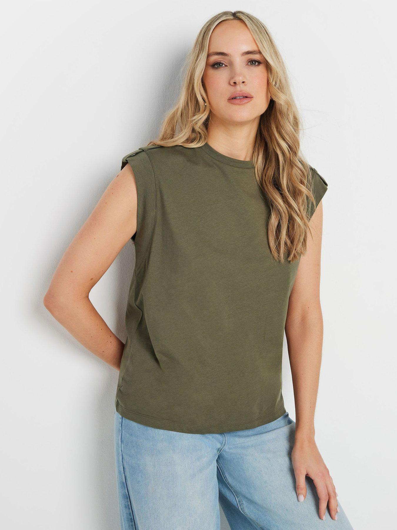 undefined Shoulder Strap Vest - Green