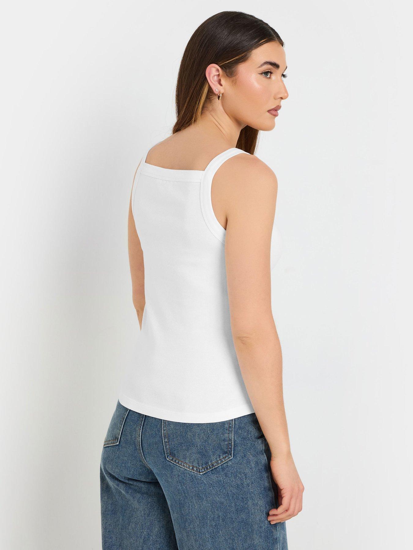  image of long-tall-sally-tall-2-pack-high-neck-rib-vest-top-multi