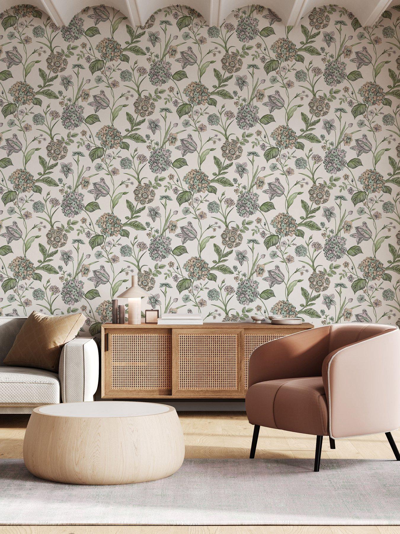 rasch-amelie-hydrangea-wallpaper-in-creammulti