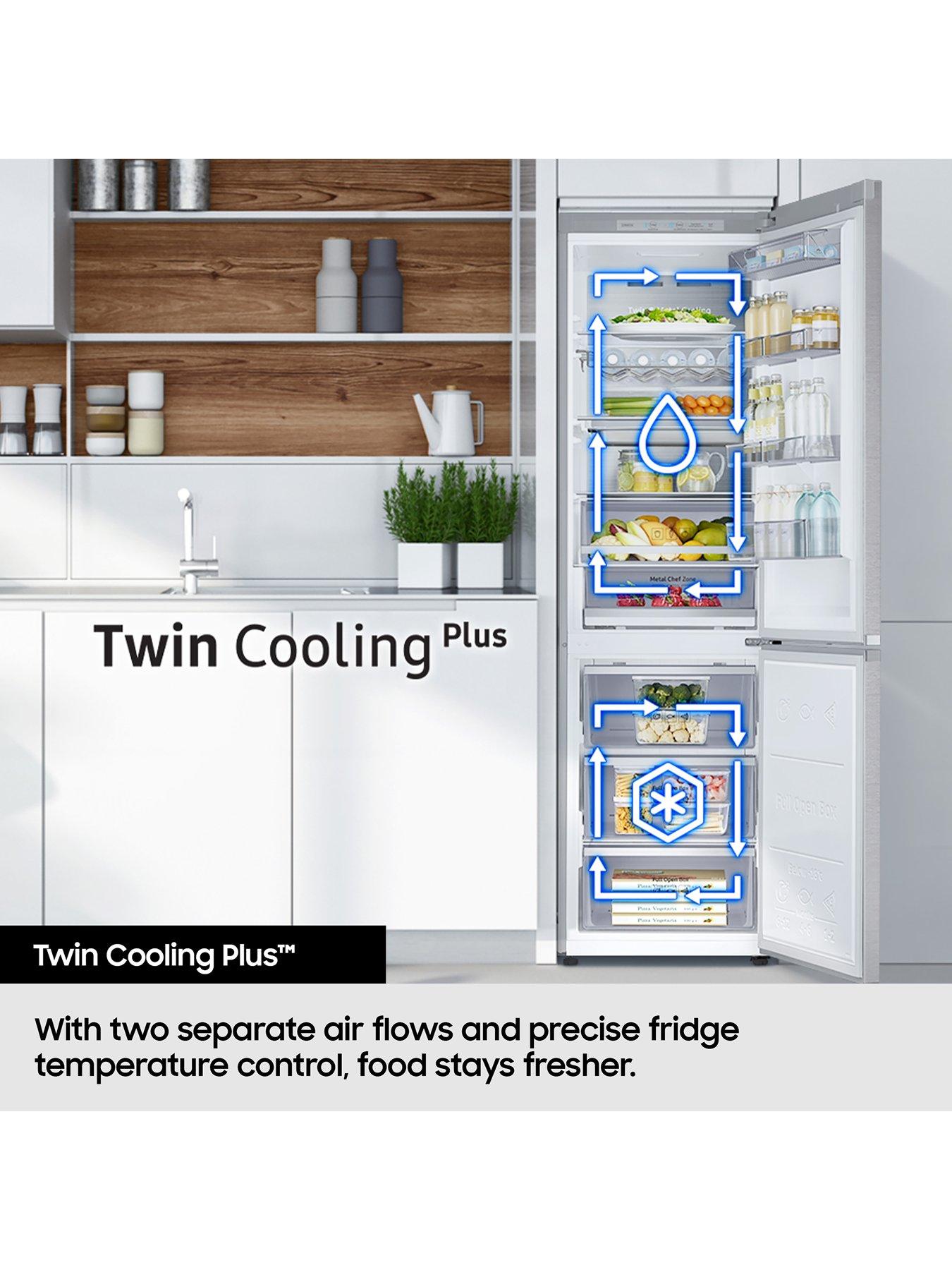  image of samsung-series-8-rb38c607ab1eu-7030-smart-fridge-freezer-with-spacemaxtradenbsptechnology-black