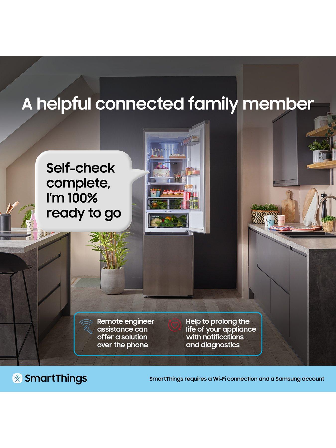  image of samsung-series-8-rb38c607ab1eu-7030-smart-fridge-freezer-with-spacemaxtradenbsptechnology-black