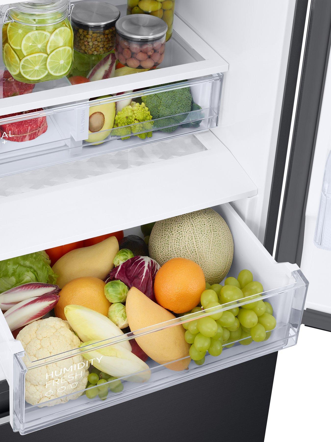  image of samsung-series-8-rb38c607ab1eu-7030-smart-fridge-freezer-with-spacemaxtradenbsptechnology-black