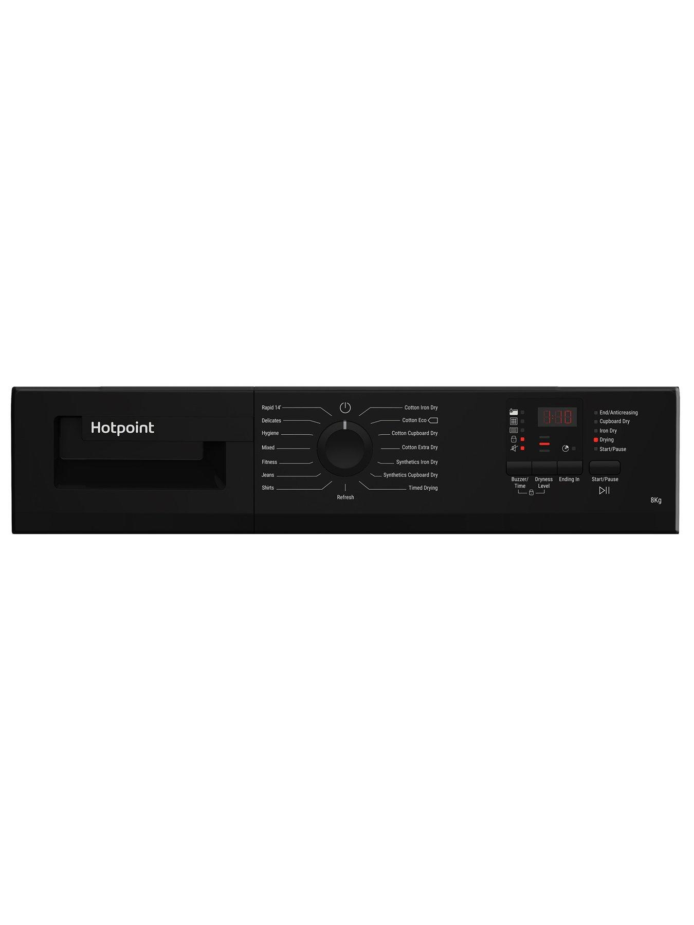 Image 4 of 5 of Hotpoint CHDC82BBGDUK 8kg Condenser Dryer - Black
