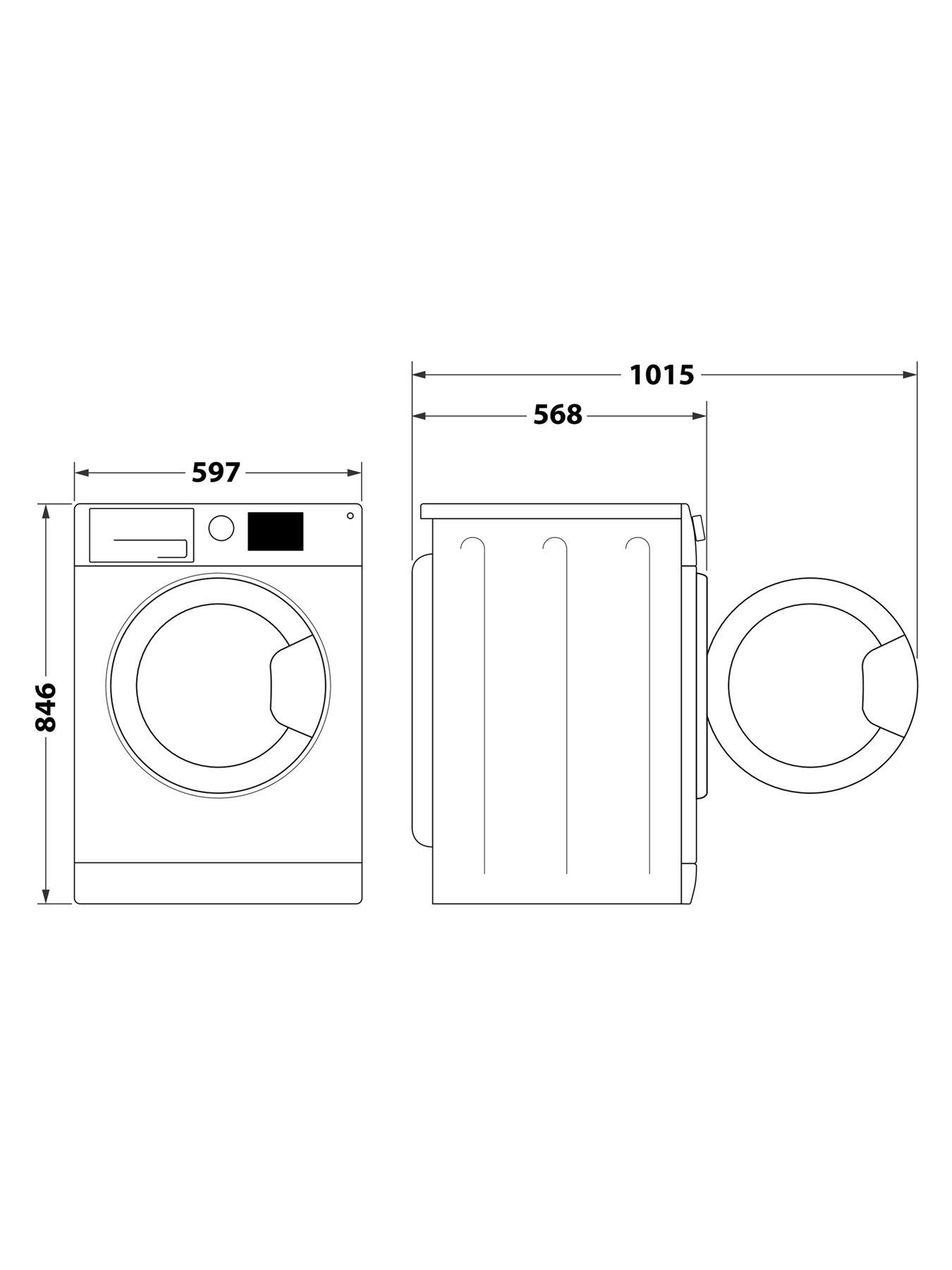 Image 5 of 5 of Hotpoint CHDC82BBGDUK 8kg Condenser Dryer - Black