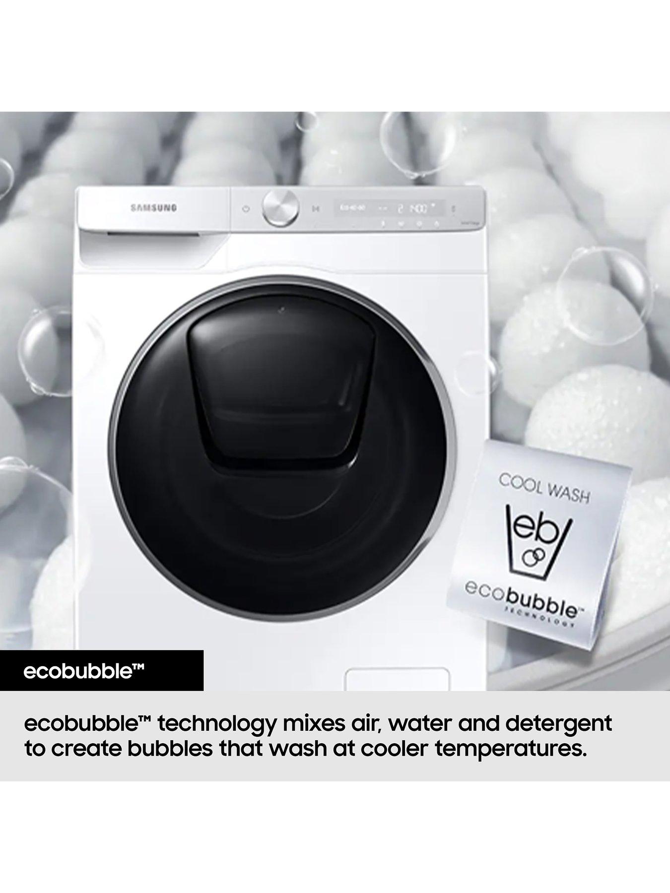  image of samsung-series-5-ai-energy-wd90dg5g34bbeu-9kg-wash-5kg-dry-1400rpm-spin-smart-slim-depth-washer-dryer-black