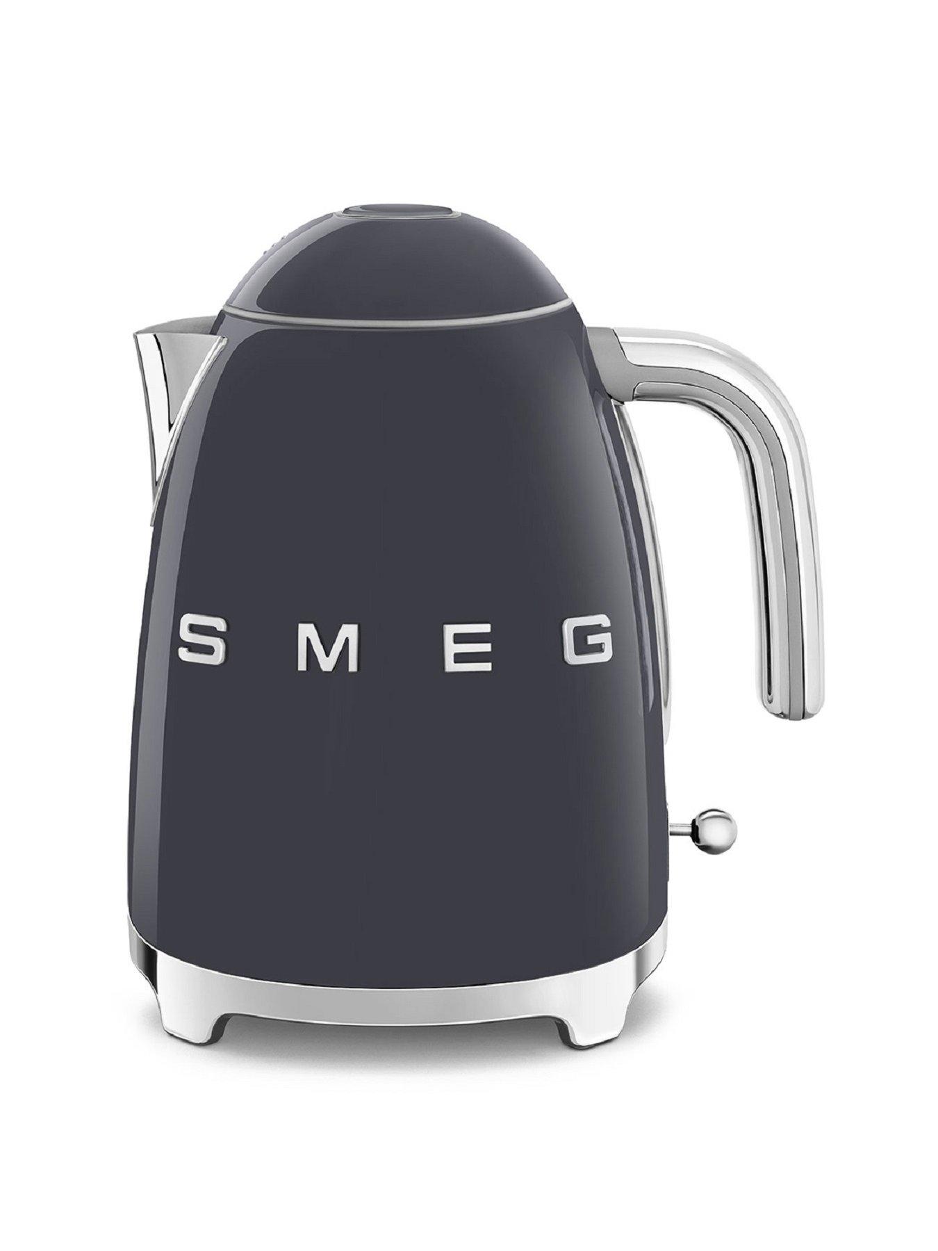 stillFront image of smeg-eejb156-50s-retro-style-kettle-and-2-slice-toaster-grey
