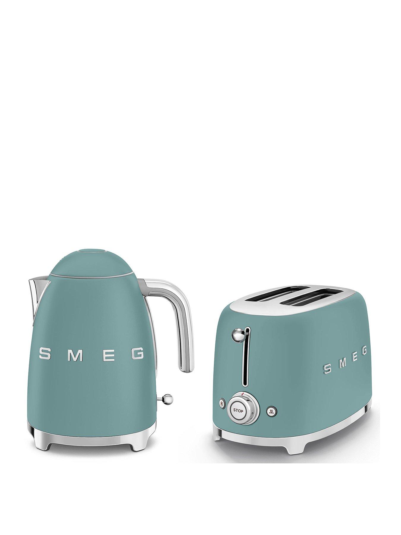 Smeg EEJB289 50s Retro Style Kettle and 2-Slice Toaster - Emerald Green
