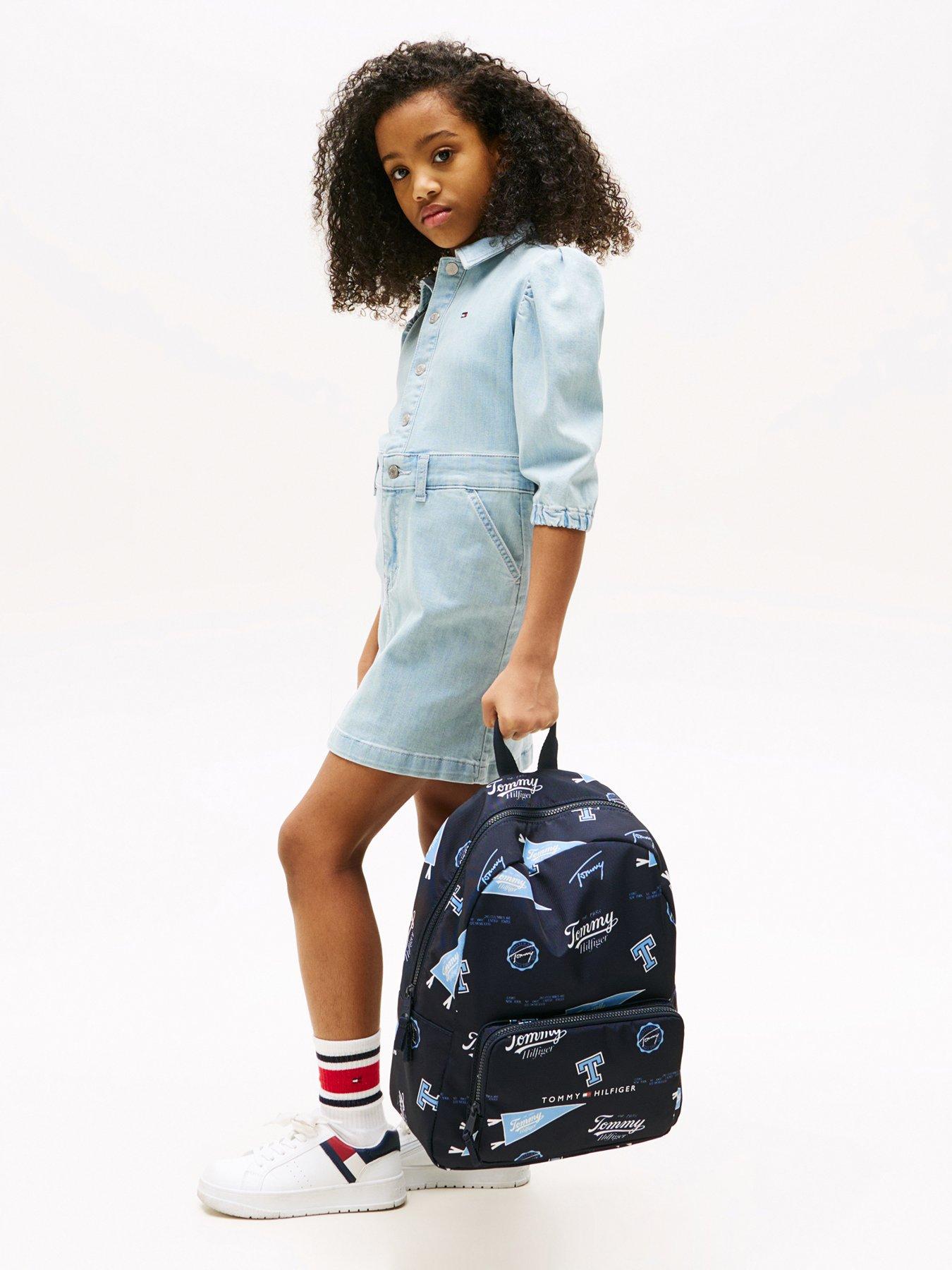 Image 2 of 5 of Tommy Hilfiger Kids Th Essential Printed Backpack - Navy
