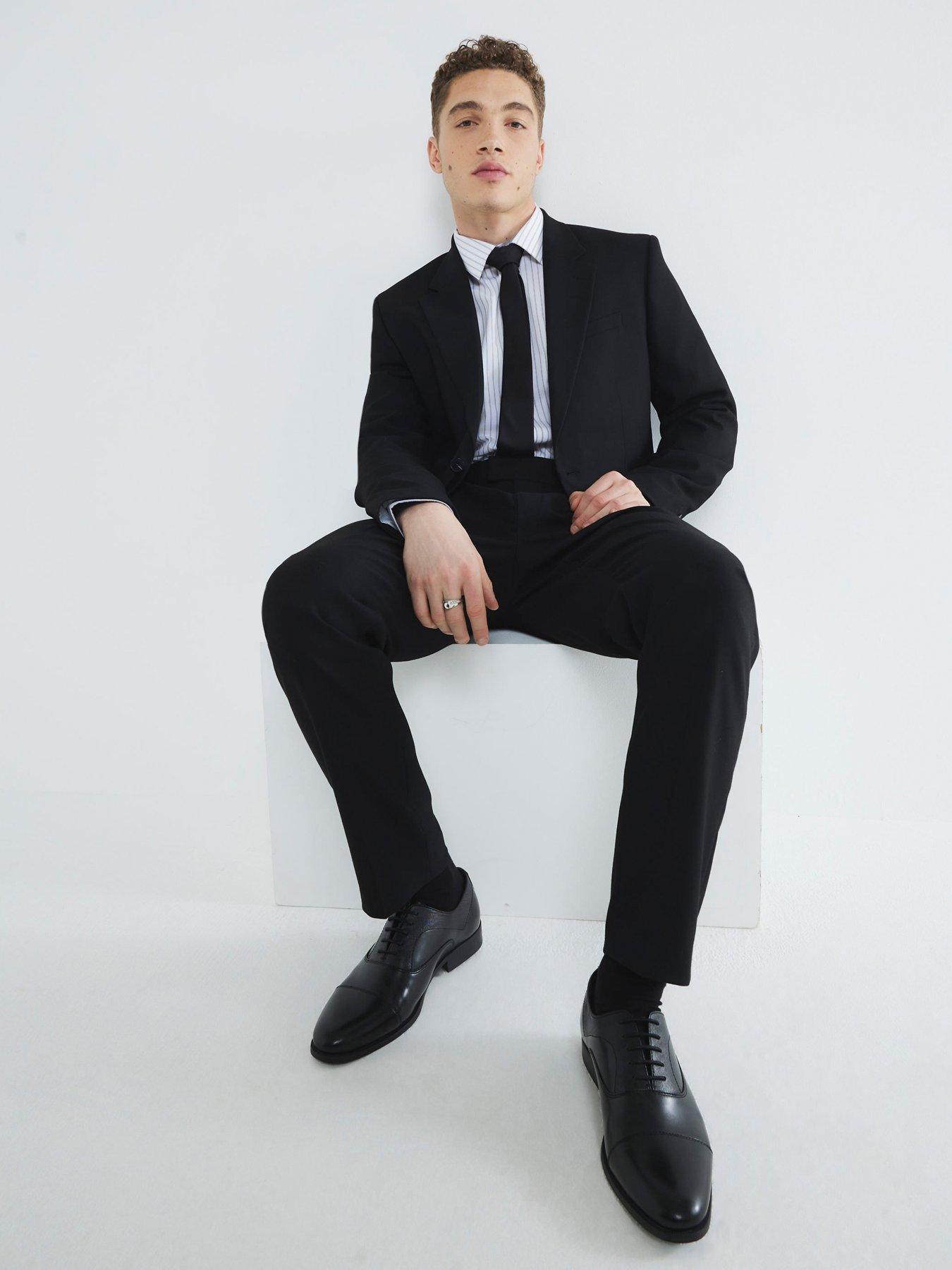 front image of river-island-tailored-kez-suit-trousers-black