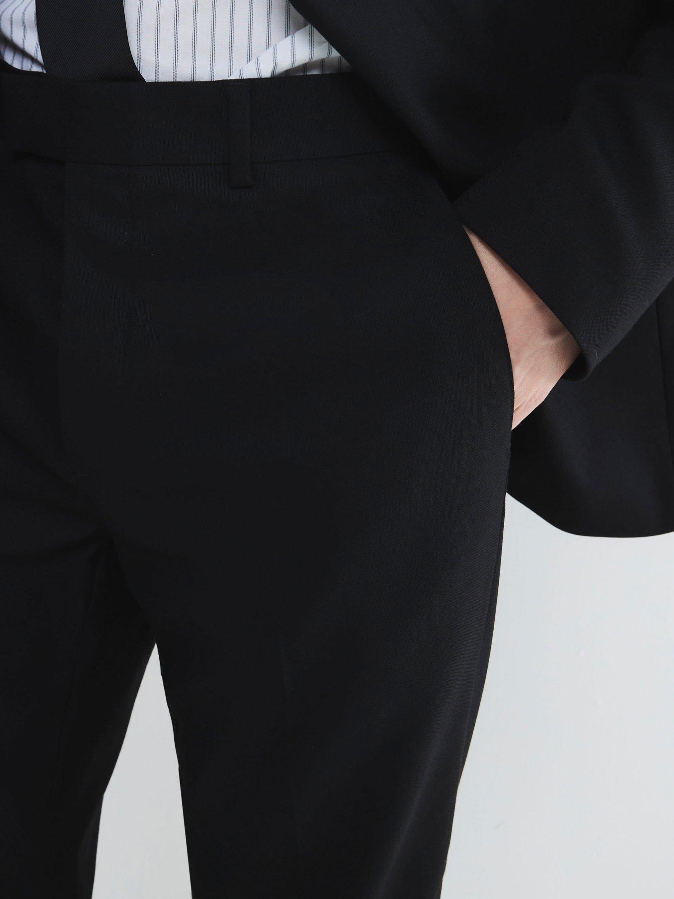  image of river-island-tailored-kez-suit-trousers-black