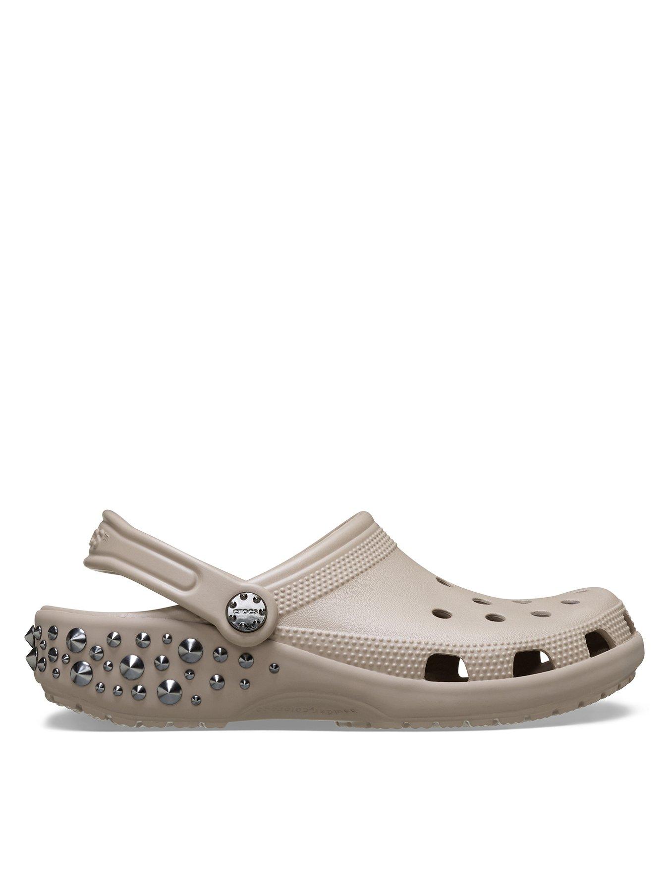 Crocs Classic Studded Clog - Brown