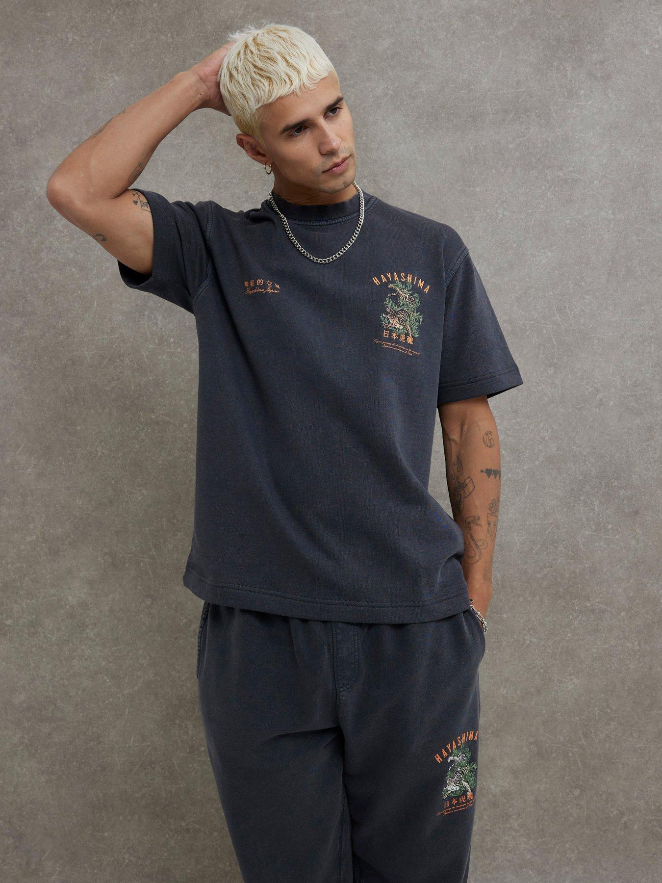 stillFront image of river-island-loopback-hayashima-graphic-t-shirt