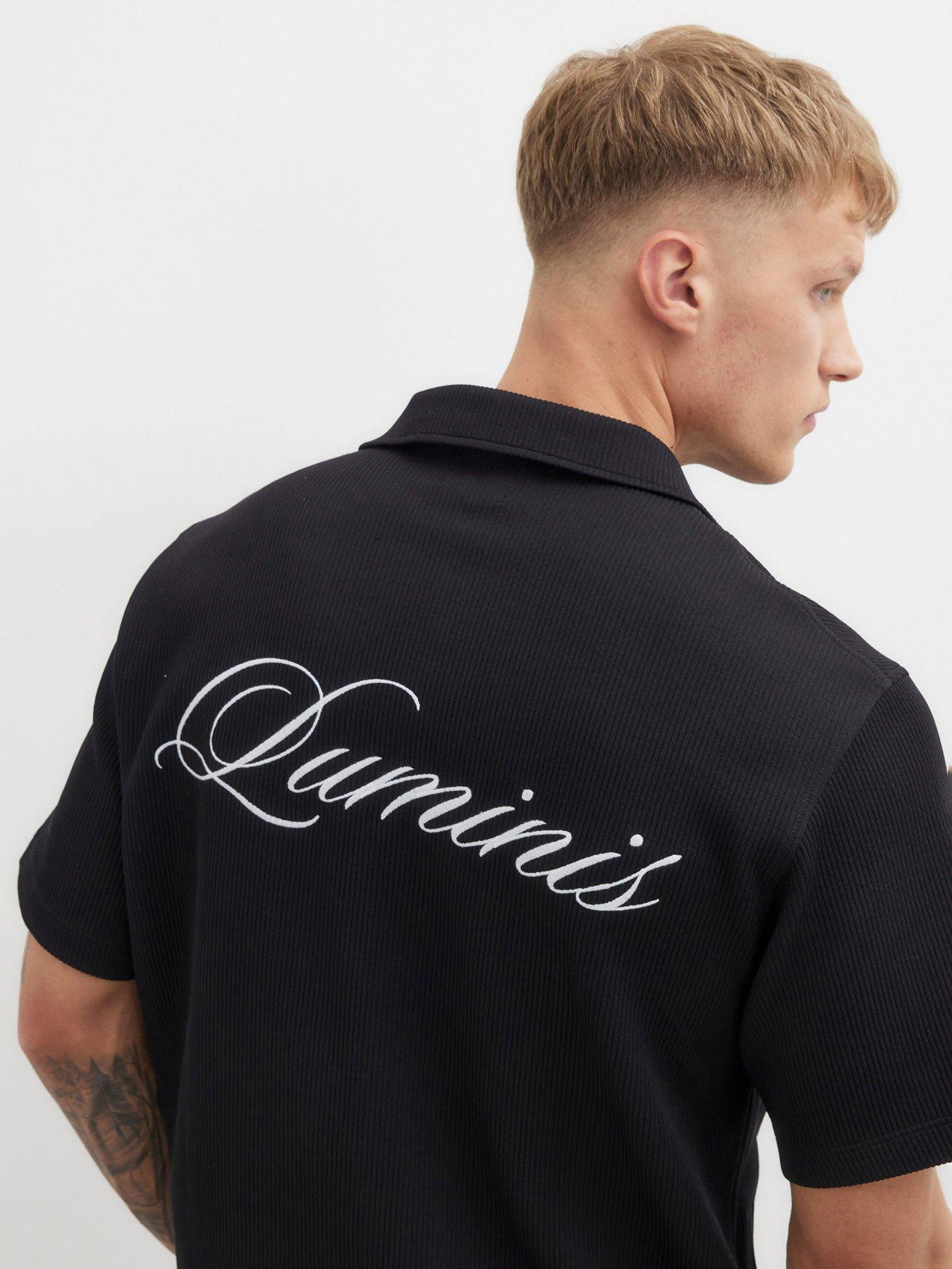 river-island-regular-fit-luminis-quilted-shirt-black