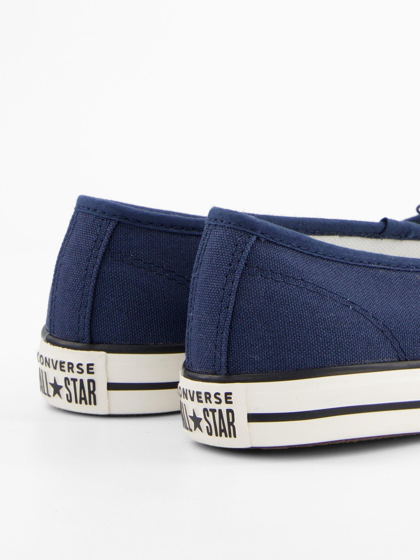 Converse Girls Dainty Ballerina Slip-Ons Navy Littlewoods
