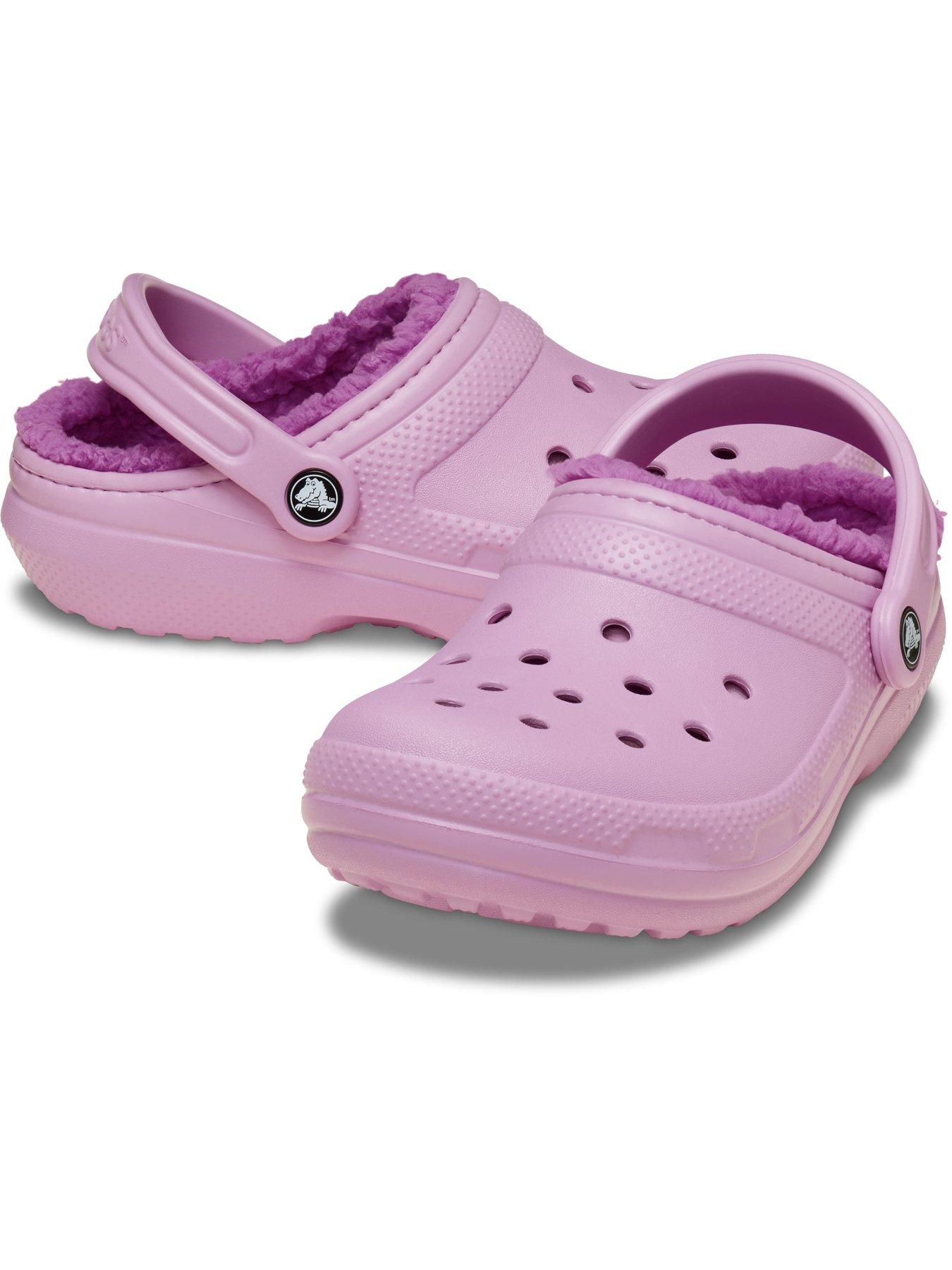 Crocs Classic Lined Clog Purple Littlewoods