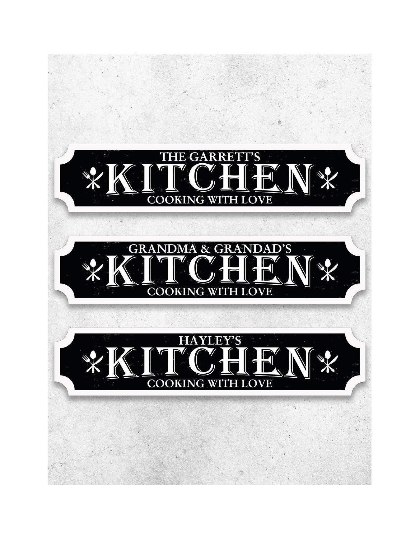  image of love-abode-personalised-kitchen-sign