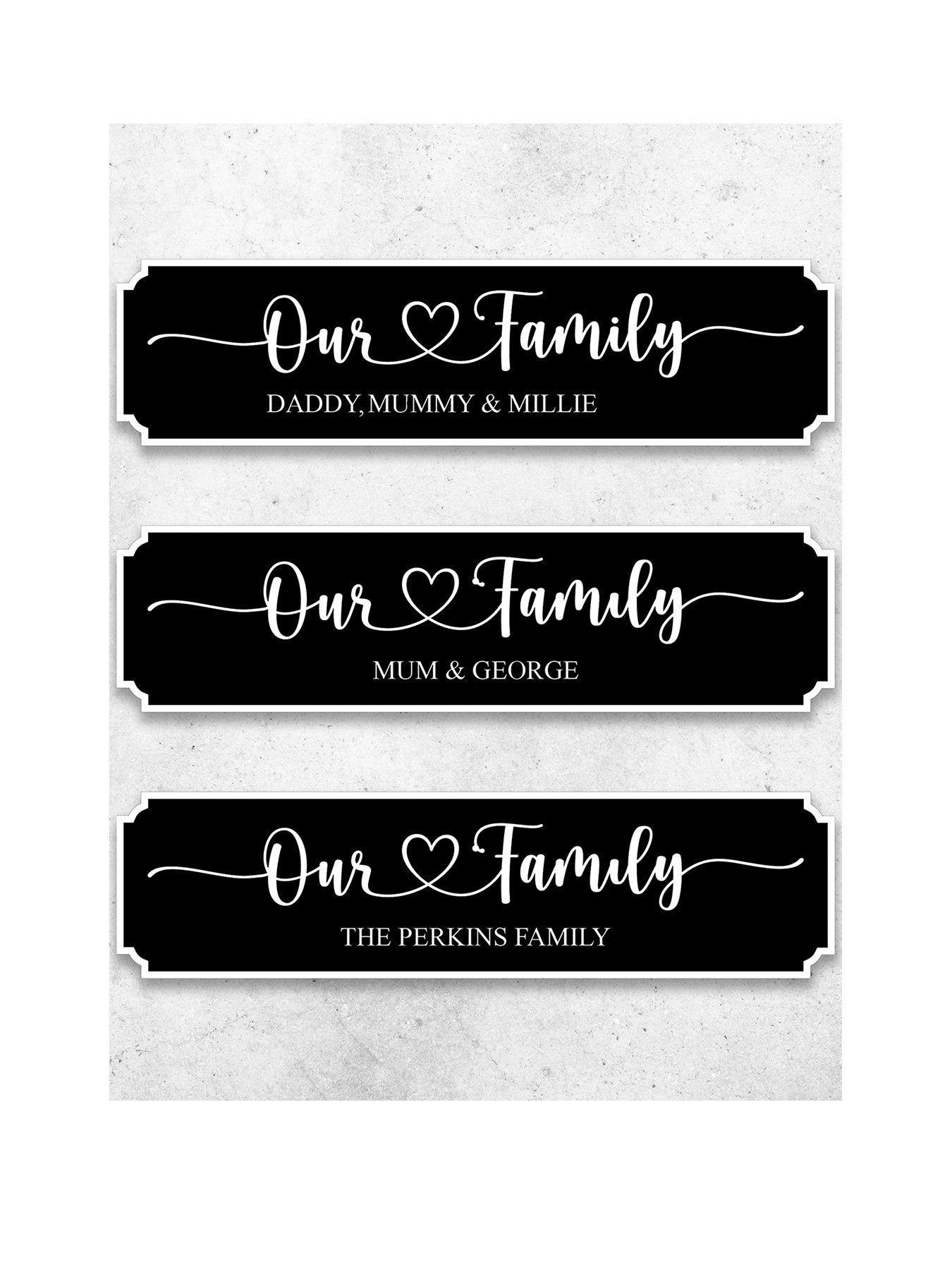 image of love-abode-personalised-our-family-sign