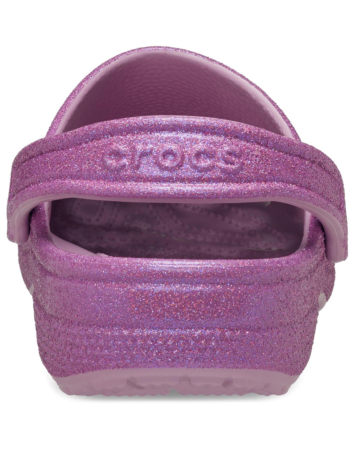 Image 3 of 6 of Crocs Classic Iridescent Glitter Clog - Purple