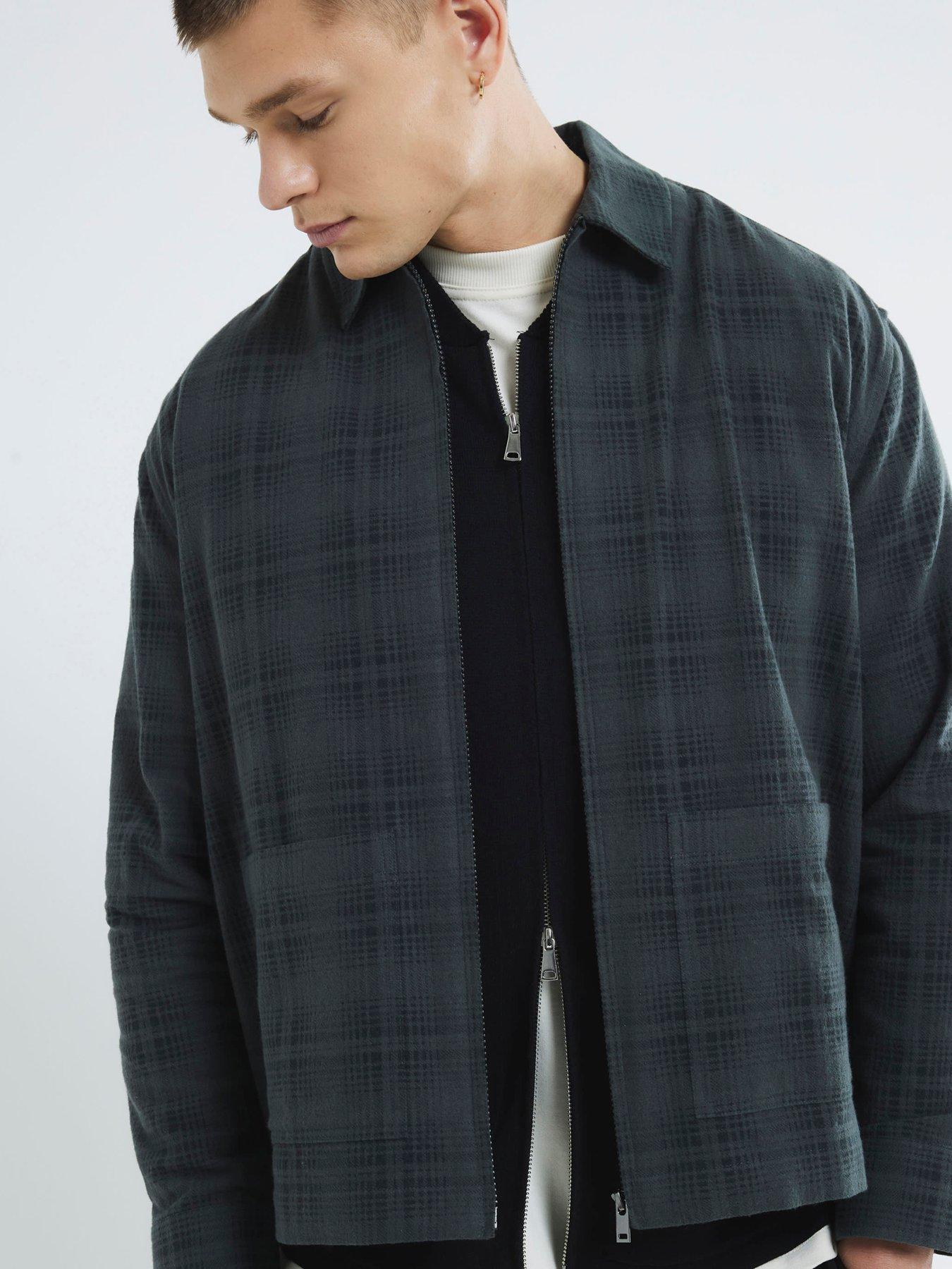 river-island-long-sleeve-graphic-zip-shirt-dark-grey