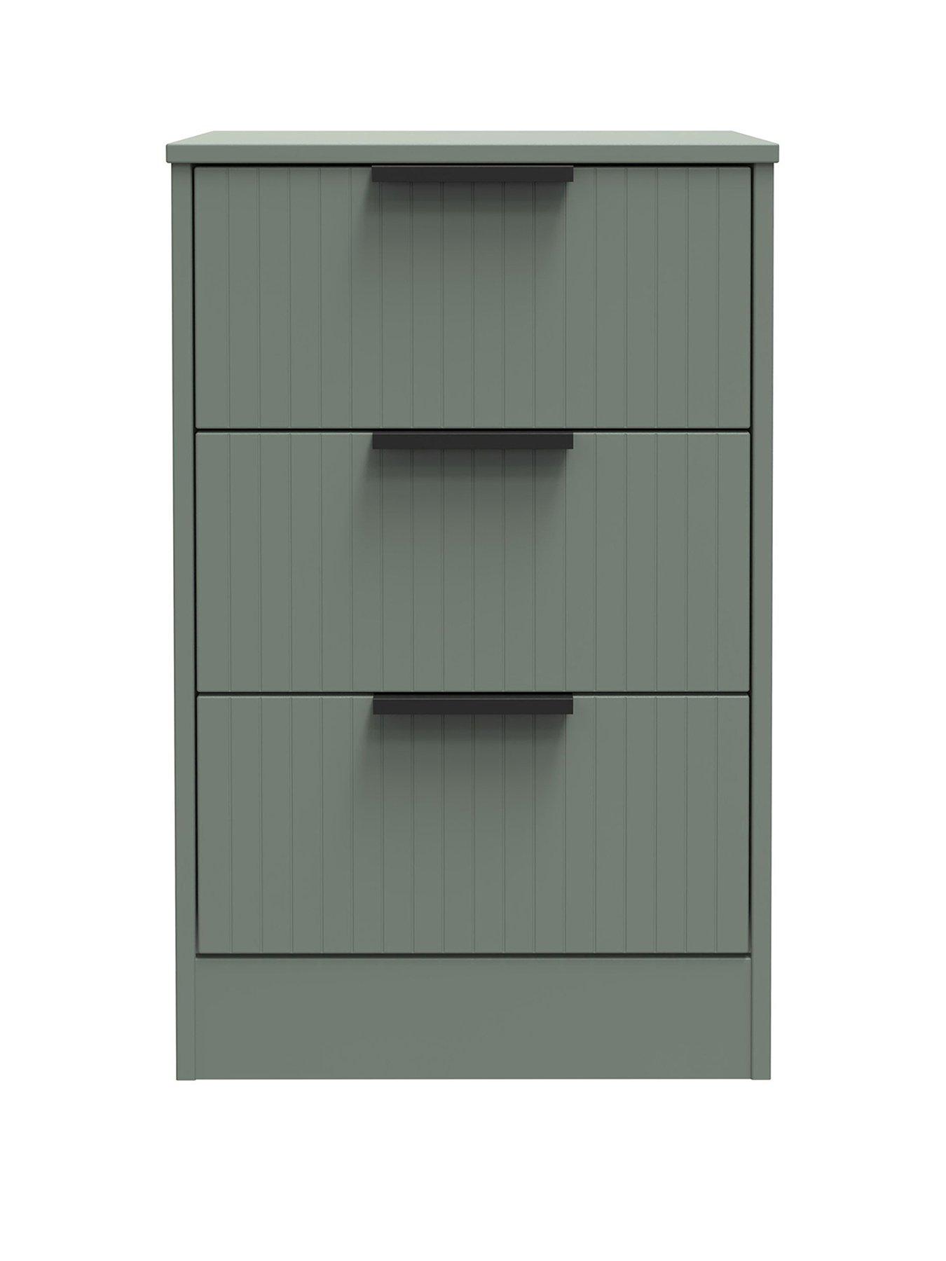 stillFront image of swift-nevada-ready-assemblednbsp3-drawer-bedside-chest-green