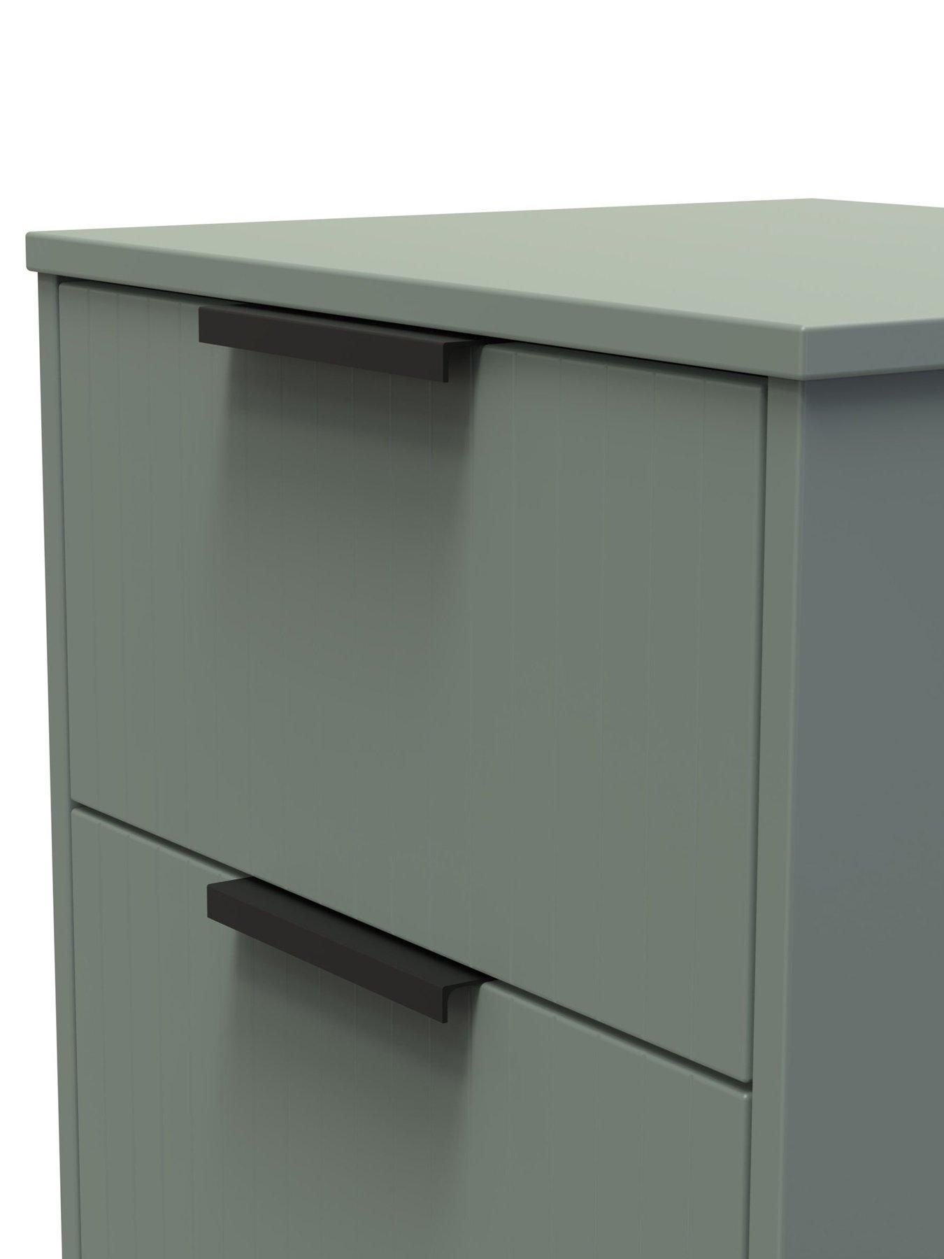  image of swift-nevada-ready-assemblednbsp3-drawer-bedside-chest-green