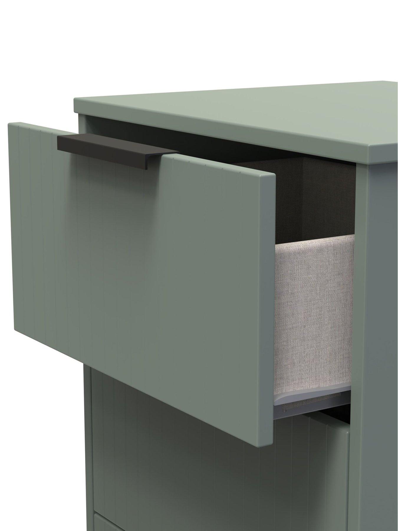  image of swift-nevada-ready-assemblednbsp3-drawer-bedside-chest-green