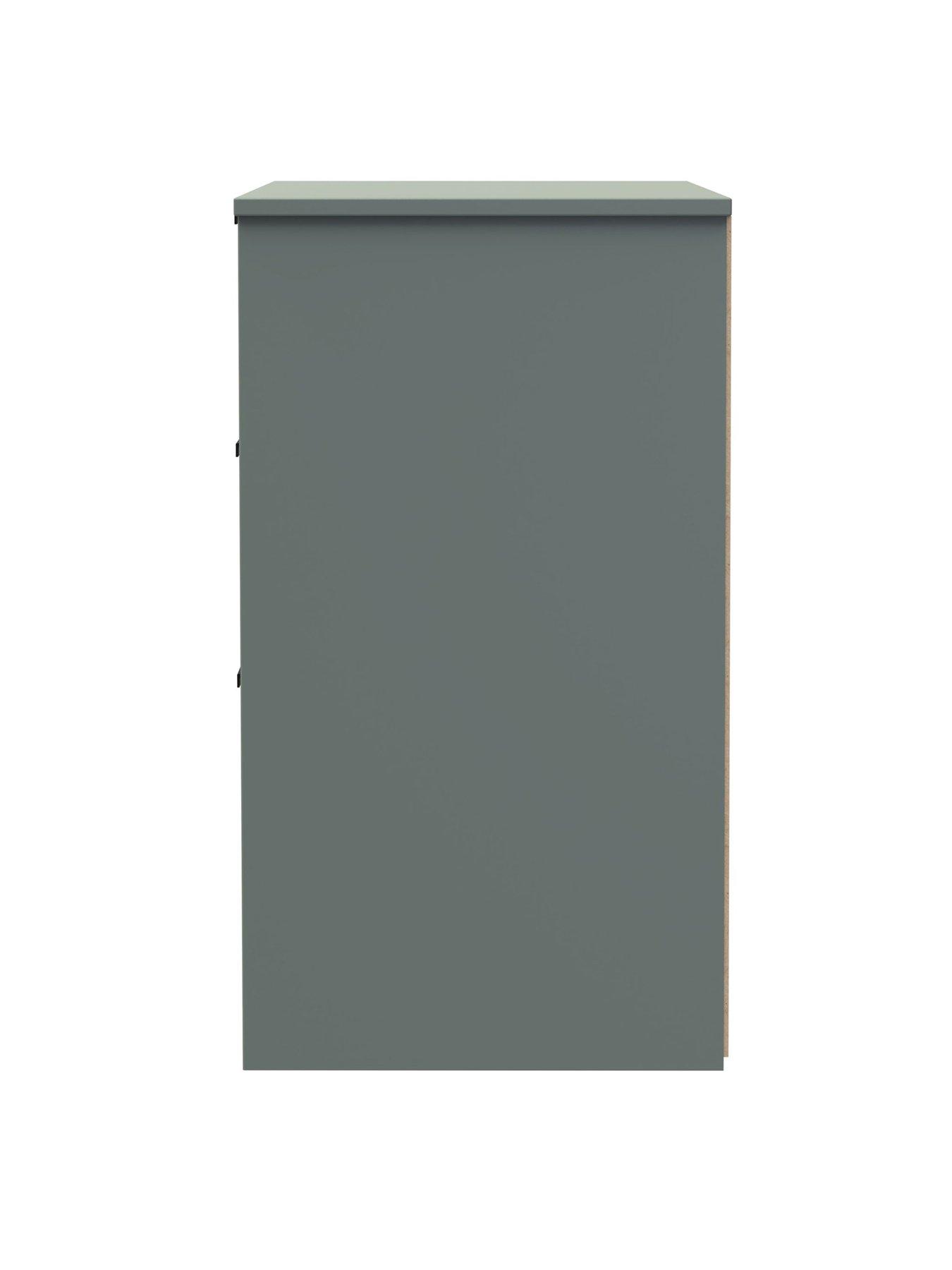  image of swift-nevada-ready-assemblednbsp3-drawer-bedside-chest-green
