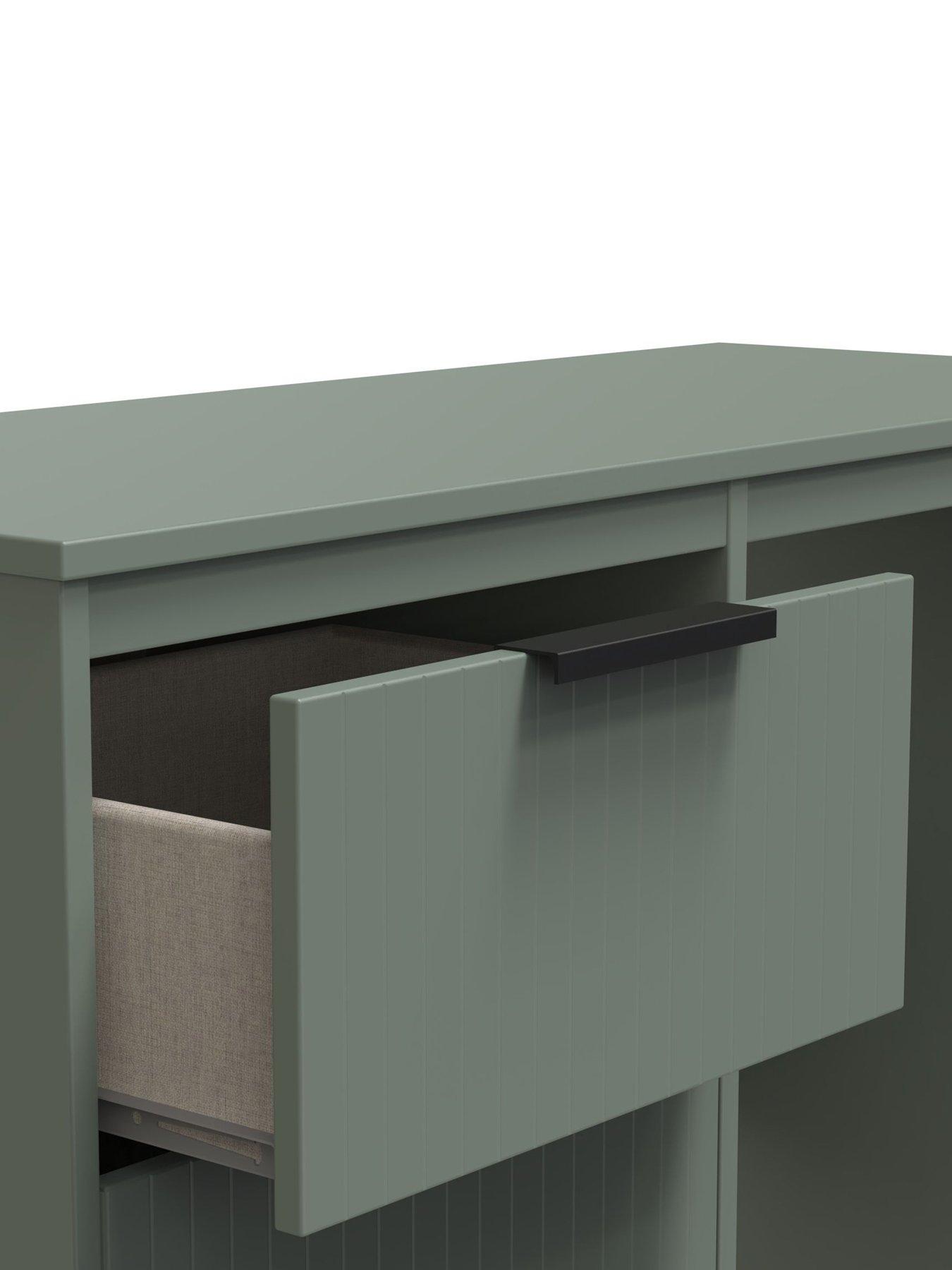  image of swift-nevada-ready-assemblednbsp3-drawer-deskdressing-table-green