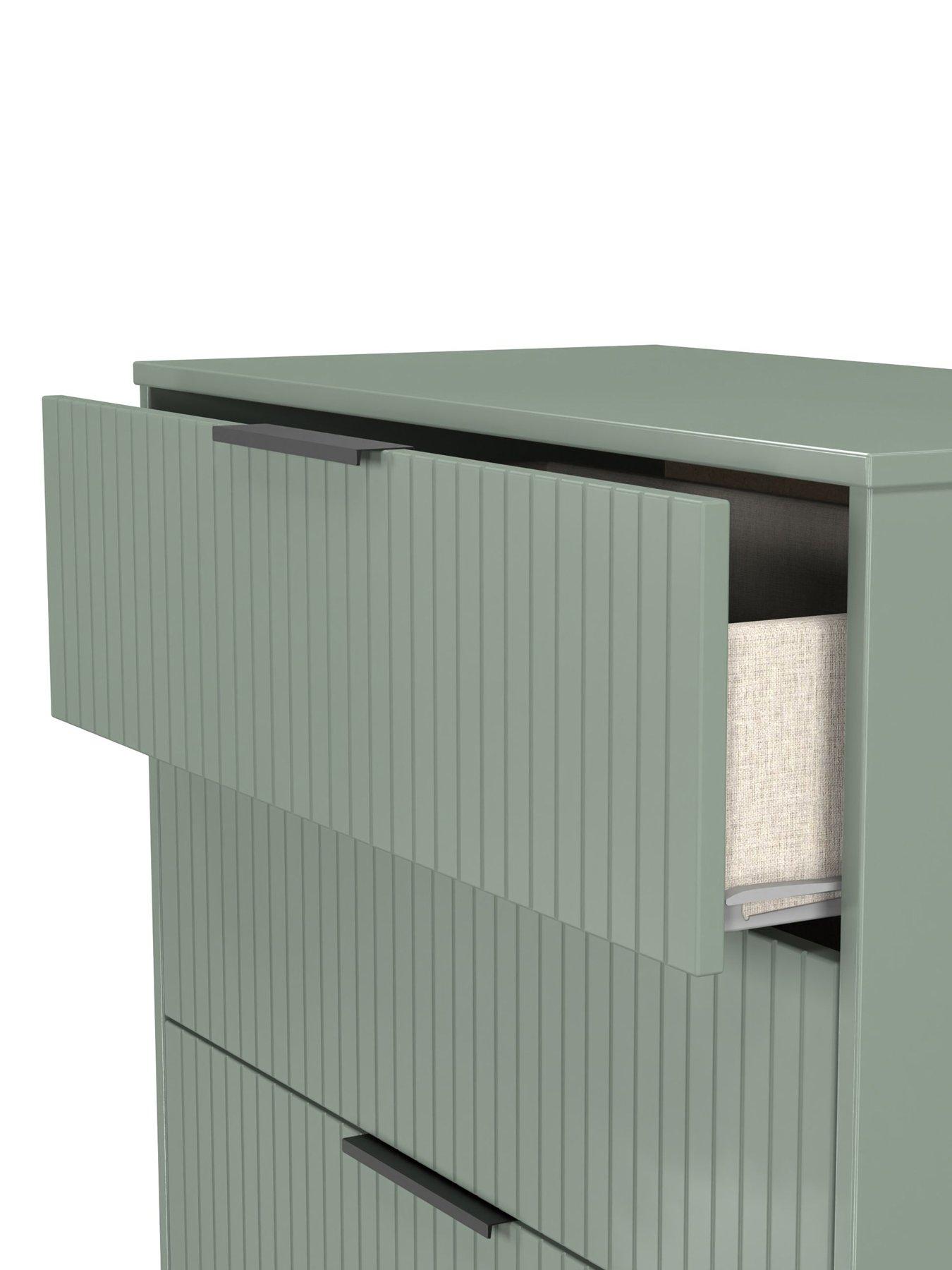  image of swift-nevada-ready-assemblednbsp4-drawer-graduatednbspchest-green